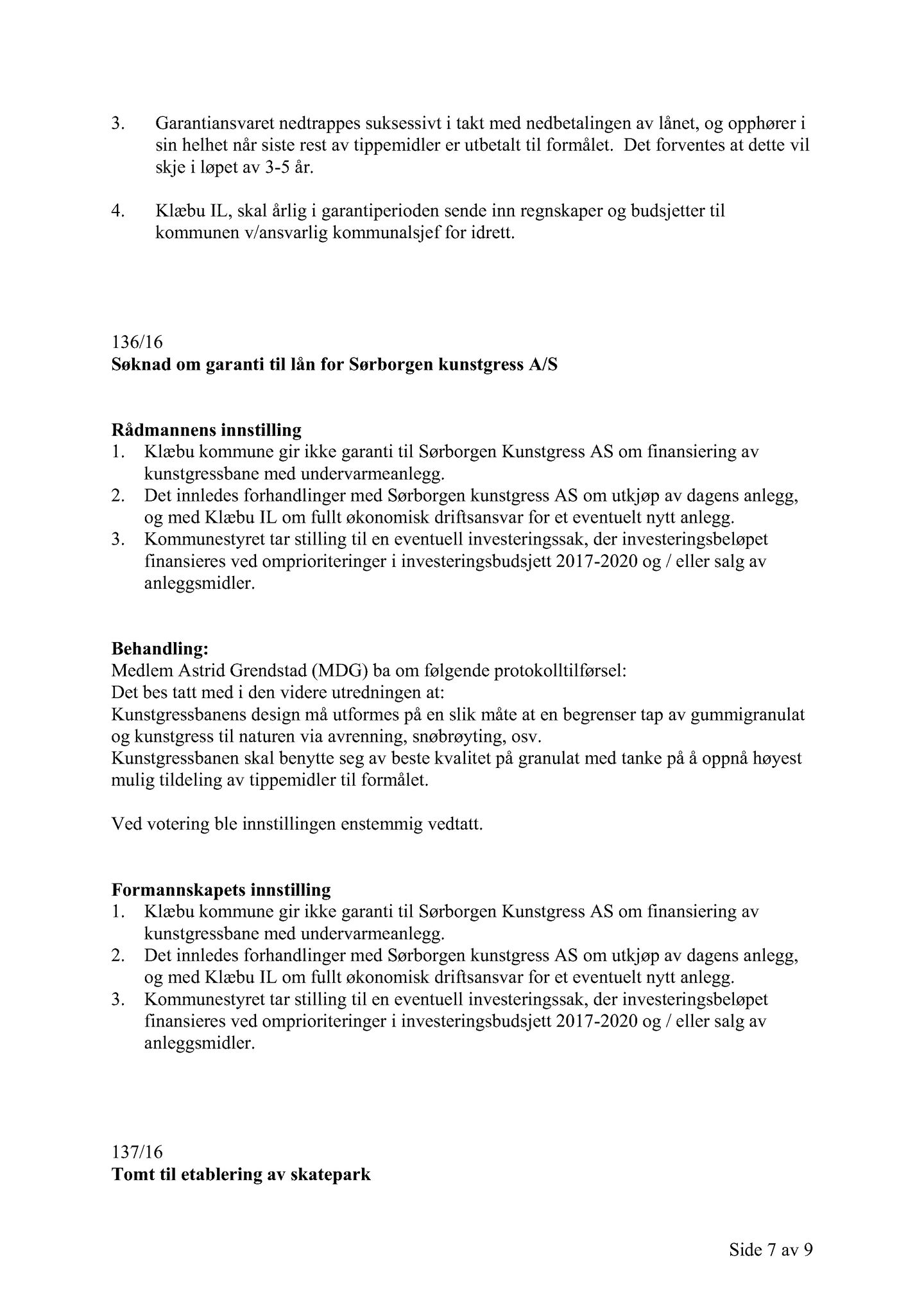 Klæbu Kommune, TRKO/KK/02-FS/L009: Formannsskapet - Møtedokumenter, 2016, s. 3781