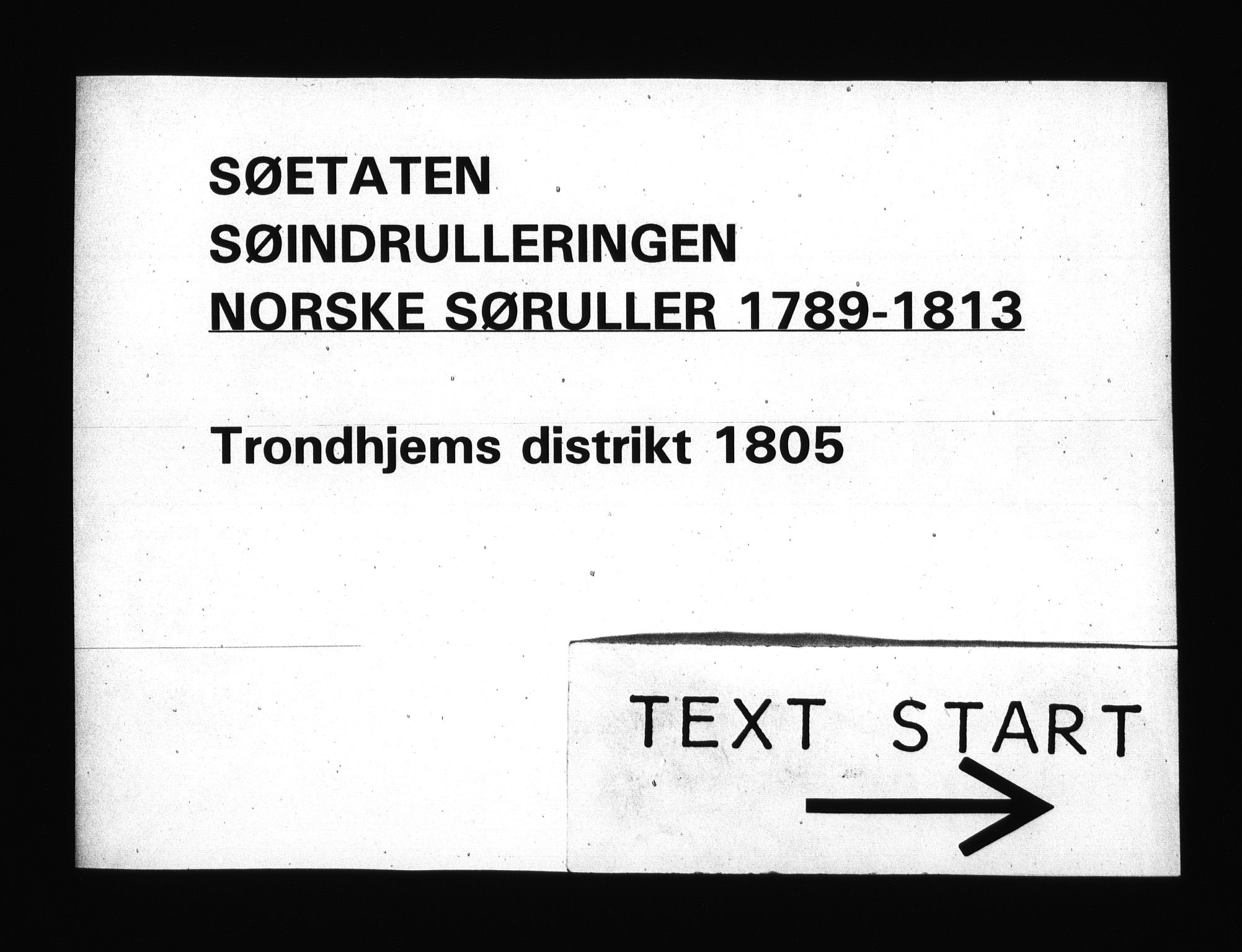 Sjøetaten, RA/EA-3110/F/L0332: Trondheim distrikt, bind 1, 1805