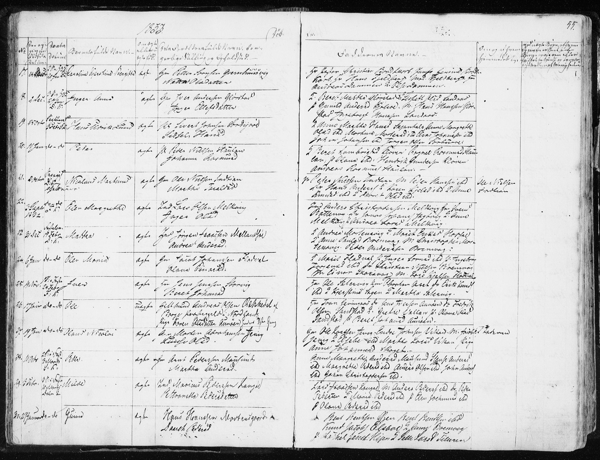 Ministerialprotokoller, klokkerbøker og fødselsregistre - Sør-Trøndelag, SAT/A-1456/634/L0528: Ministerialbok nr. 634A04, 1827-1842, s. 55