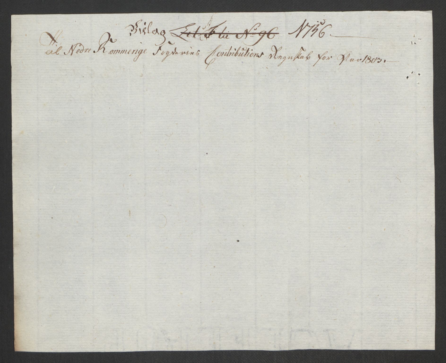 Rentekammeret inntil 1814, Reviderte regnskaper, Fogderegnskap, RA/EA-4092/R11/L0679: Fogderegnskap Nedre Romerike, 1803, s. 427