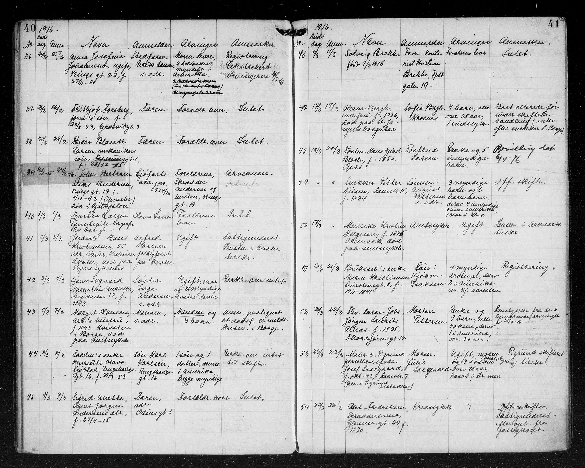 Fredrikstad byfogd, AV/SAO-A-10473a/H/Ha/Hab/L0006: Dødsfallsprotokoll, 1914-1918, s. 40-41