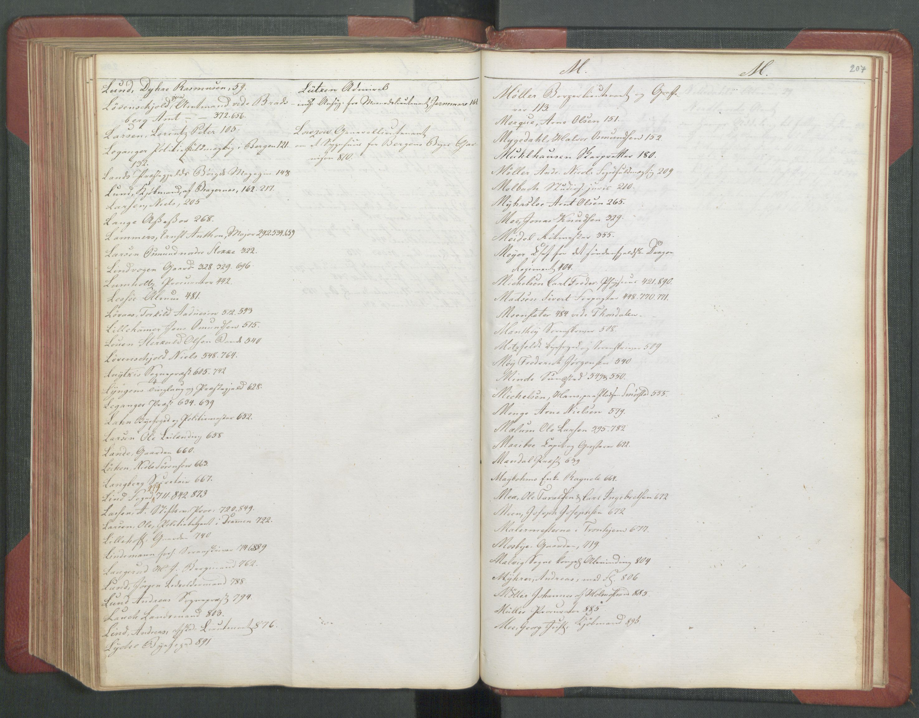 Departementene i 1814, AV/RA-S-3899/Fb/L0029: Journal A 1-900 (ekstraktprotokoll), 1814, s. 207