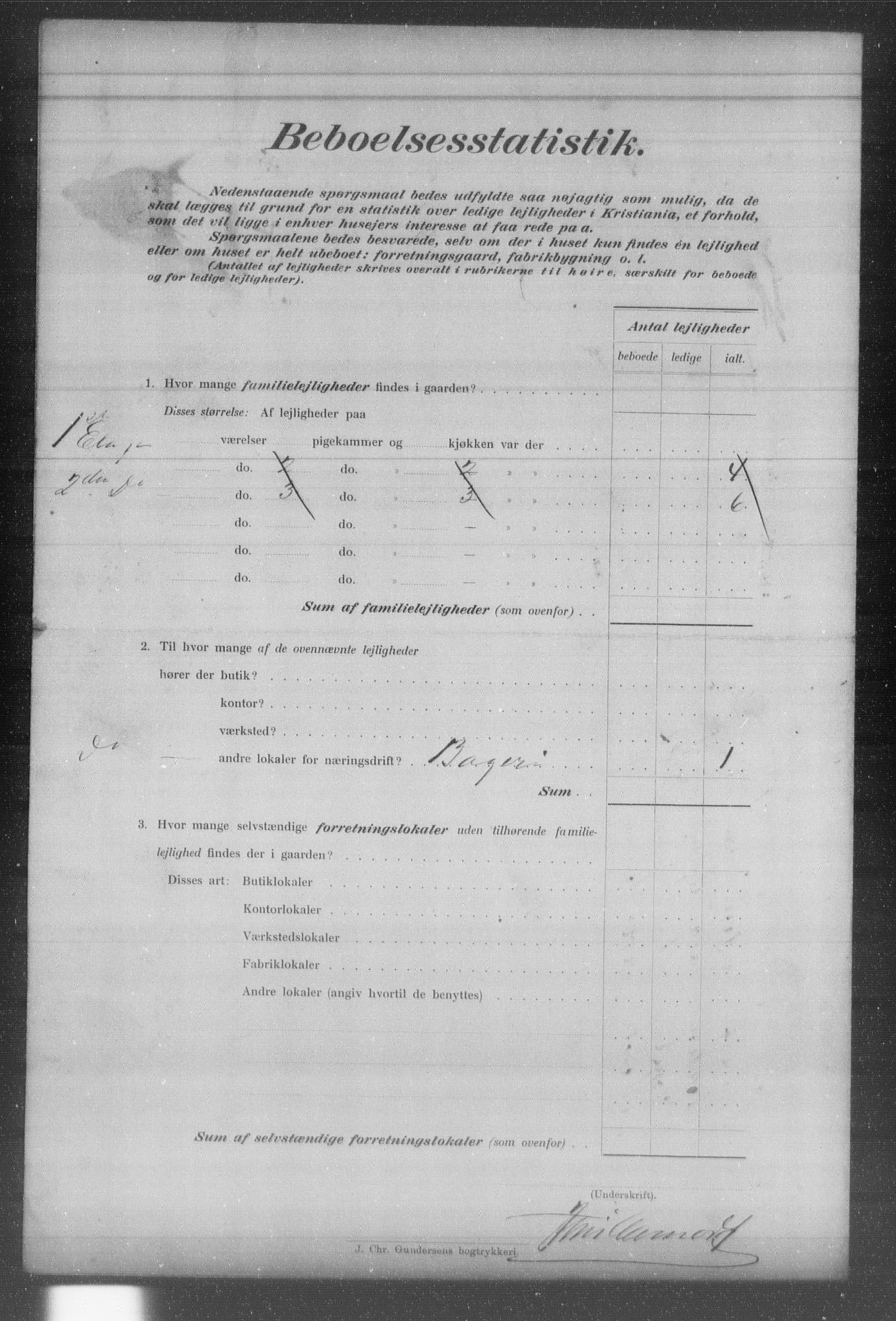 OBA, Kommunal folketelling 31.12.1903 for Kristiania kjøpstad, 1903, s. 7250