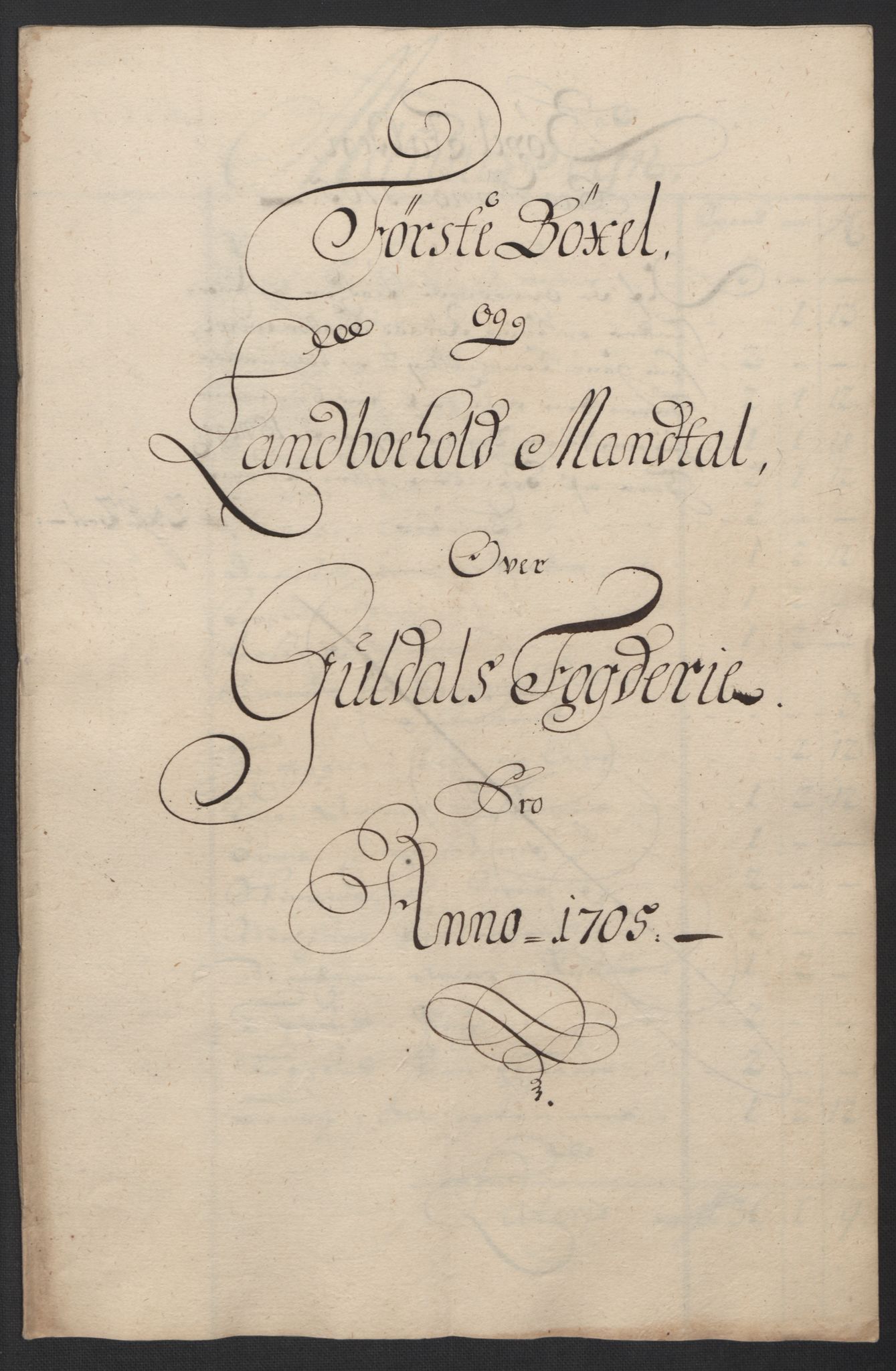 Rentekammeret inntil 1814, Reviderte regnskaper, Fogderegnskap, RA/EA-4092/R60/L3955: Fogderegnskap Orkdal og Gauldal, 1705, s. 369