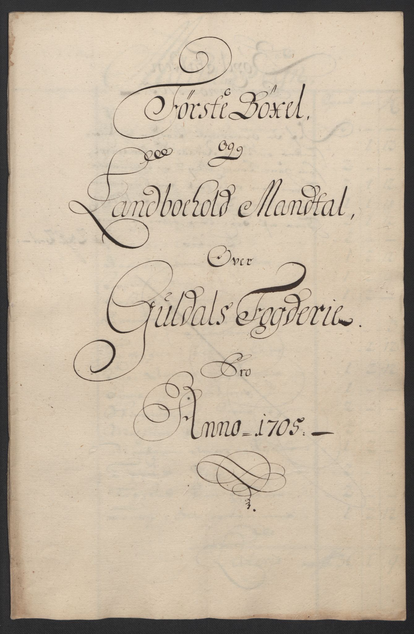 Rentekammeret inntil 1814, Reviderte regnskaper, Fogderegnskap, AV/RA-EA-4092/R60/L3955: Fogderegnskap Orkdal og Gauldal, 1705, s. 369