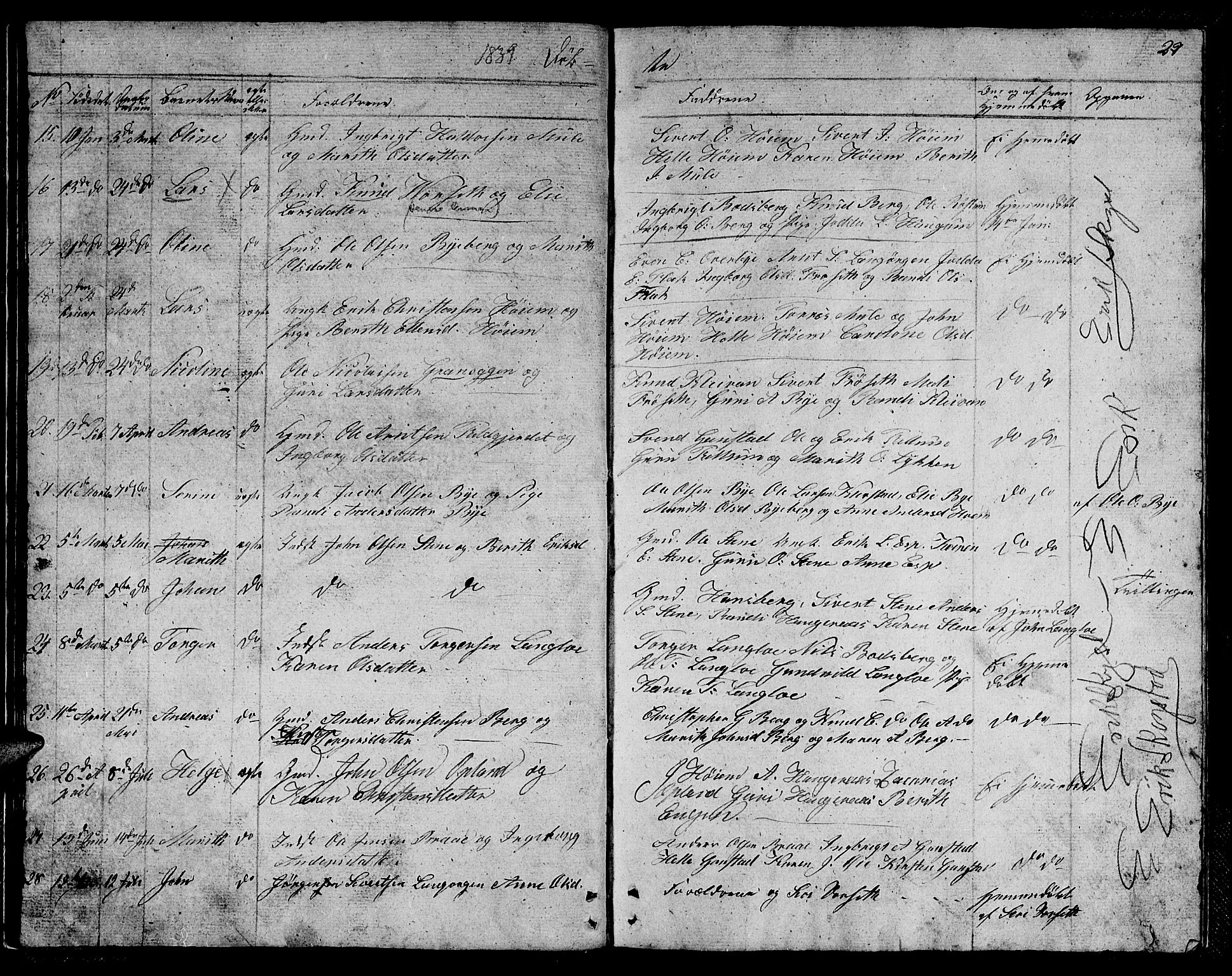 Ministerialprotokoller, klokkerbøker og fødselsregistre - Sør-Trøndelag, SAT/A-1456/612/L0386: Klokkerbok nr. 612C02, 1834-1845, s. 27