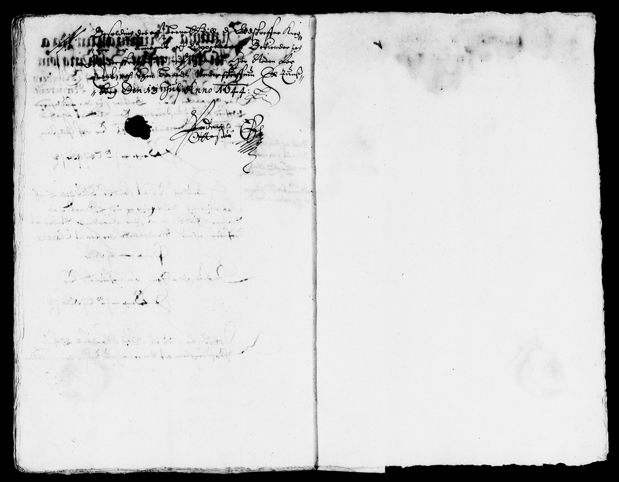 Rentekammeret inntil 1814, Reviderte regnskaper, Lensregnskaper, RA/EA-5023/R/Rb/Rbo/L0025: Tønsberg len, 1643-1645