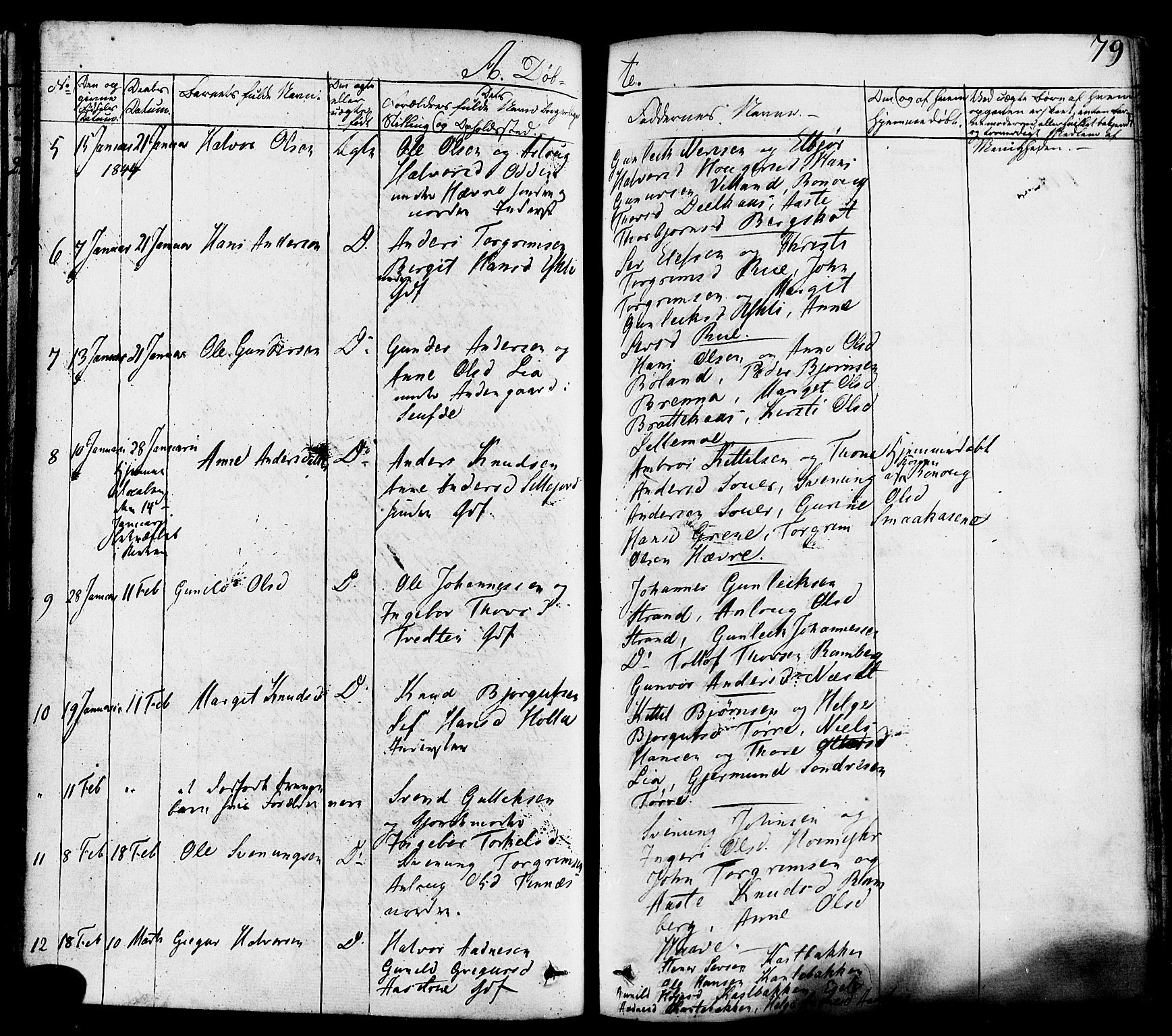 Heddal kirkebøker, AV/SAKO-A-268/F/Fa/L0006: Ministerialbok nr. I 6, 1837-1854, s. 79