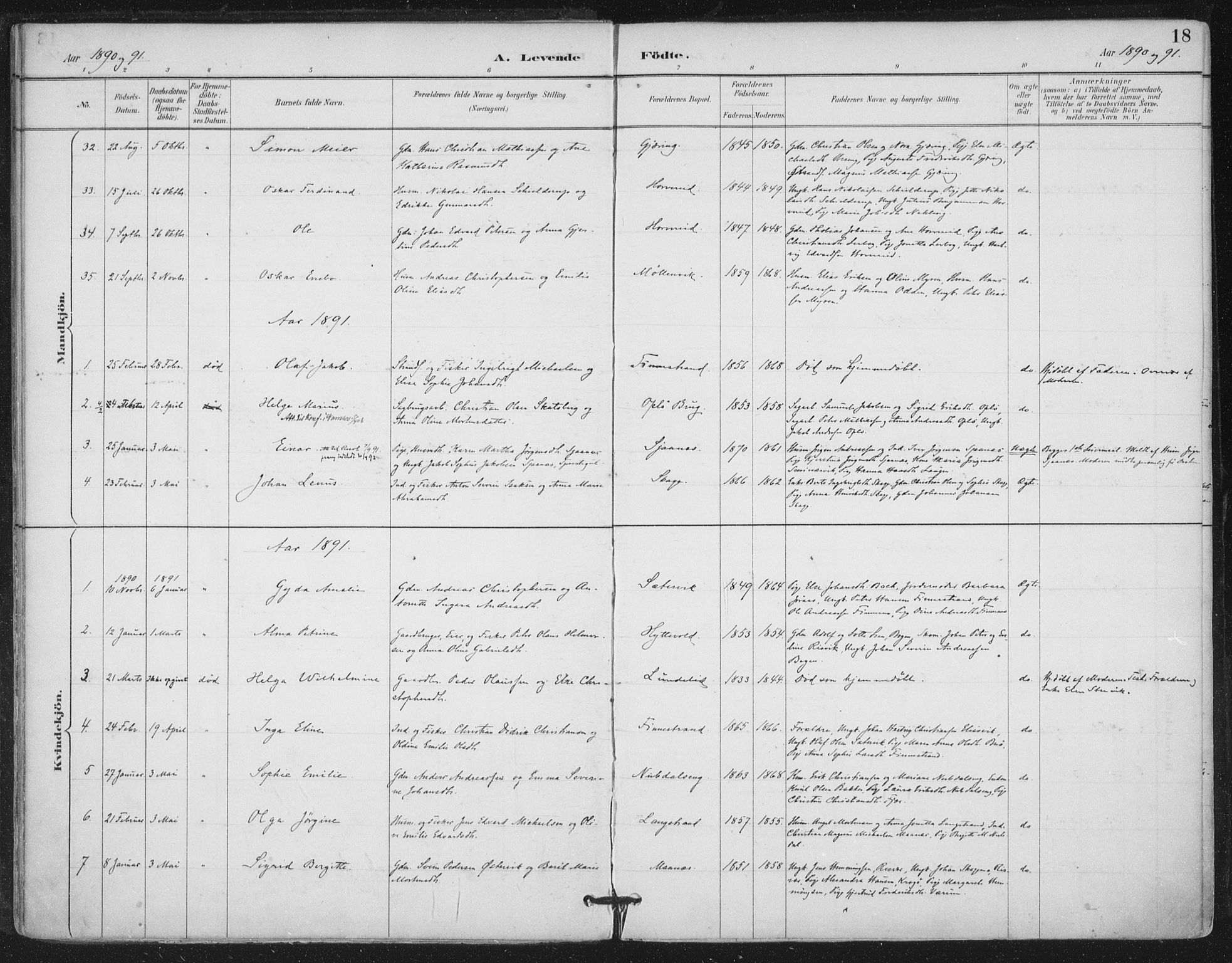 Ministerialprotokoller, klokkerbøker og fødselsregistre - Nord-Trøndelag, SAT/A-1458/780/L0644: Ministerialbok nr. 780A08, 1886-1903, s. 18