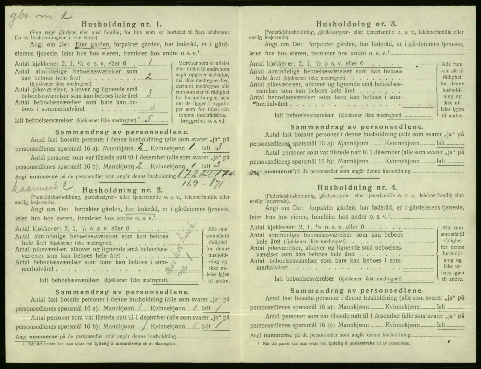 SAB, Folketelling 1920 for 1237 Evanger herred, 1920, s. 450