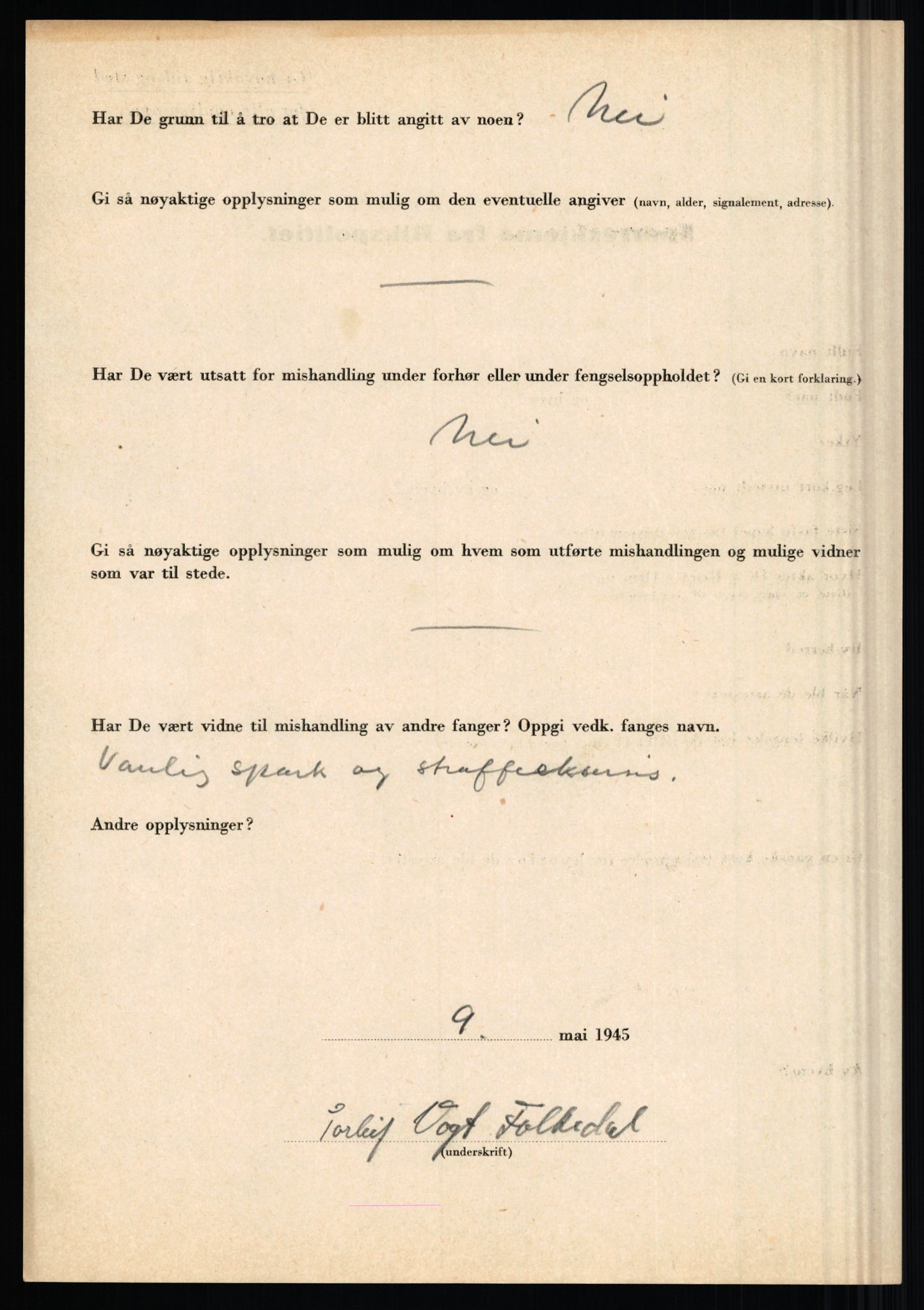 Rikspolitisjefen, AV/RA-S-1560/L/L0004: Eriksen, Alf - Geving, Øivind, 1940-1945, s. 626