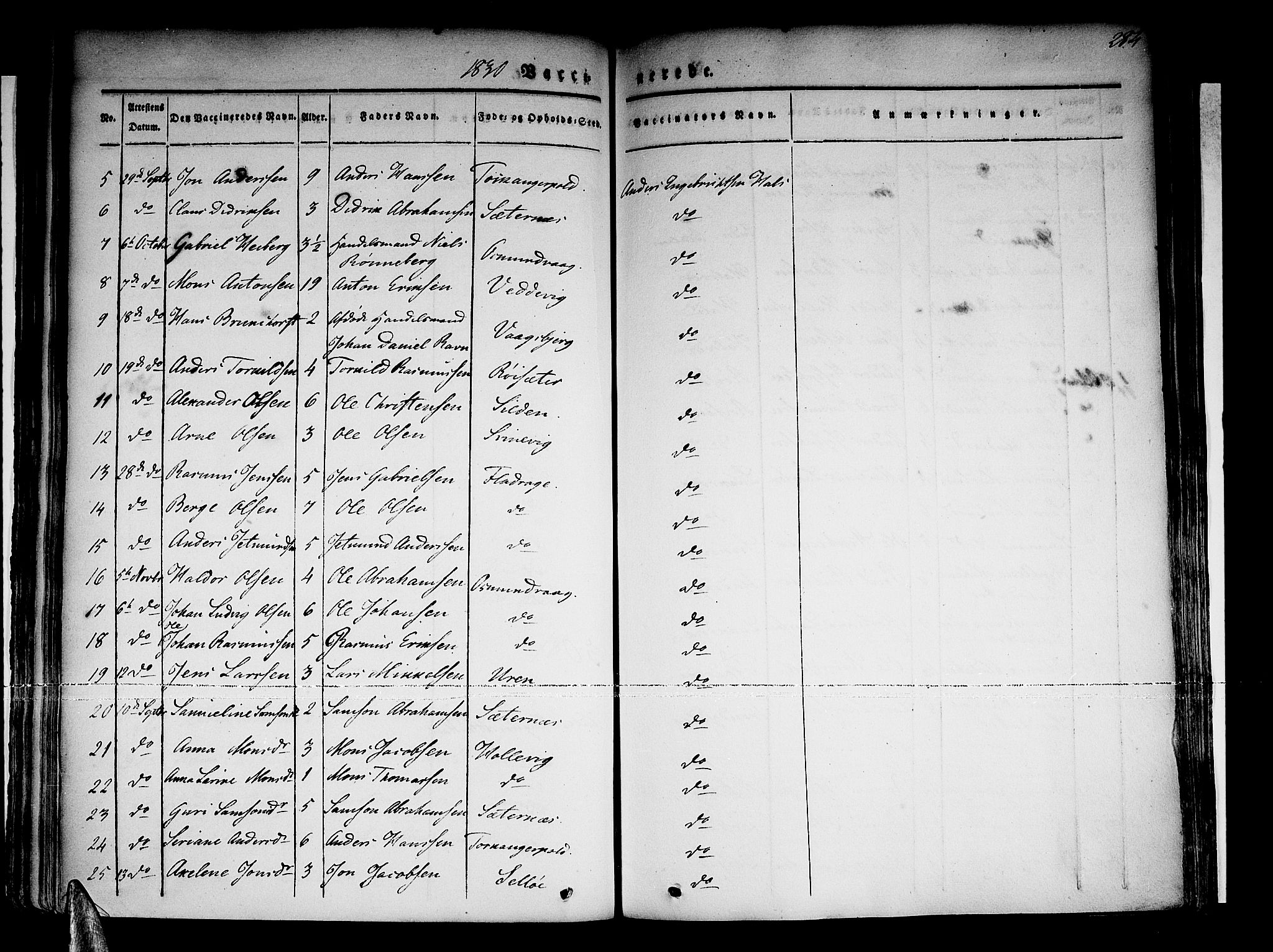 Selje sokneprestembete, AV/SAB-A-99938/H/Ha/Haa/Haaa: Ministerialbok nr. A 9, 1829-1844, s. 284