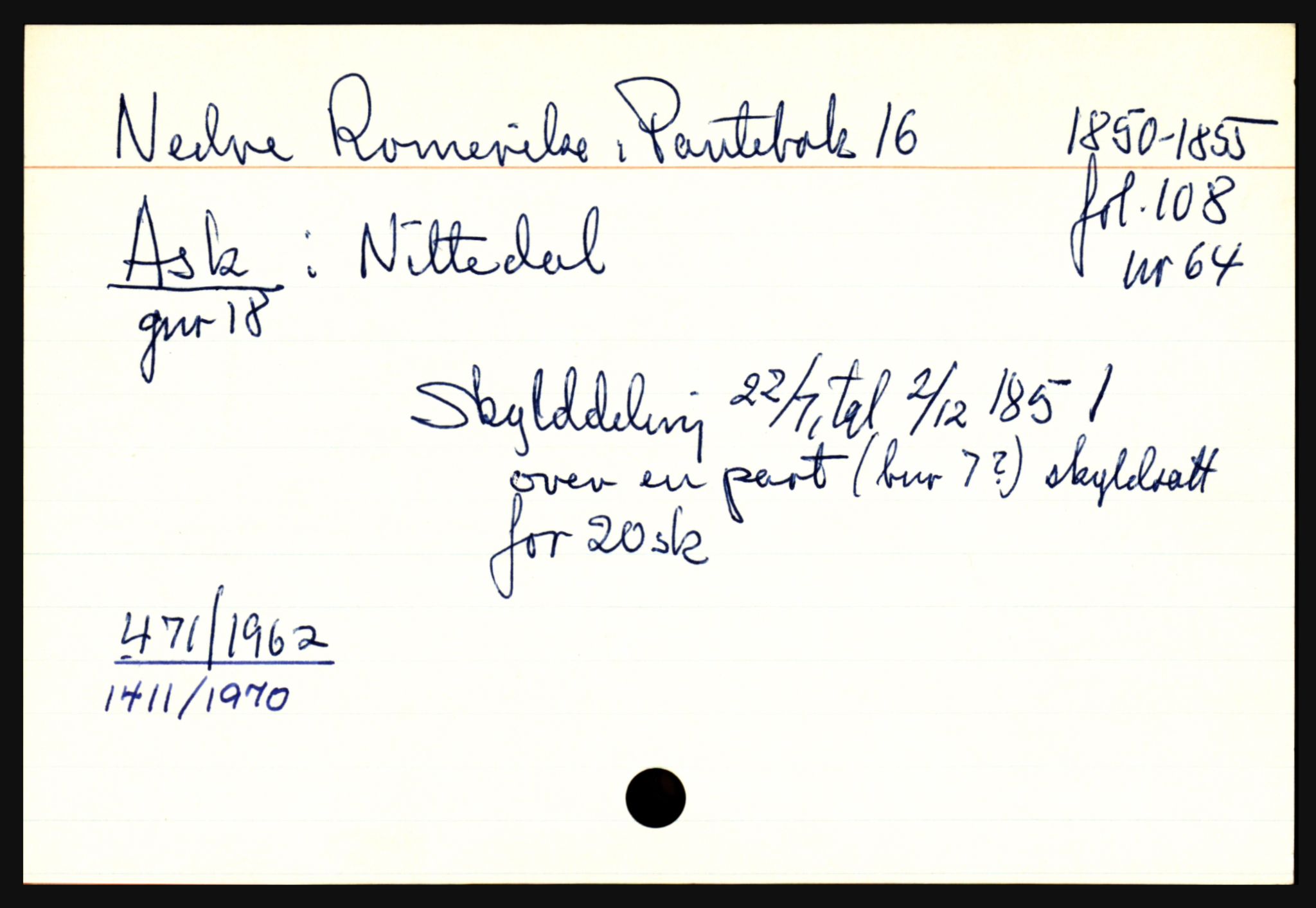 Statsarkivet i Oslo, AV/SAO-A-10621/Z/Zb/L0013: Nes (Heberg - Åvol), Nesodden m/ Oppegård (Agnar - Toug), Nittedal (Hakadal jernverk, Ask - Ås), s. 733
