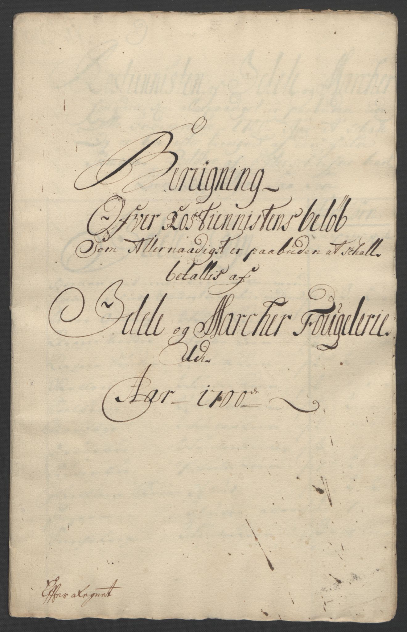 Rentekammeret inntil 1814, Reviderte regnskaper, Fogderegnskap, AV/RA-EA-4092/R01/L0015: Fogderegnskap Idd og Marker, 1700-1701, s. 112