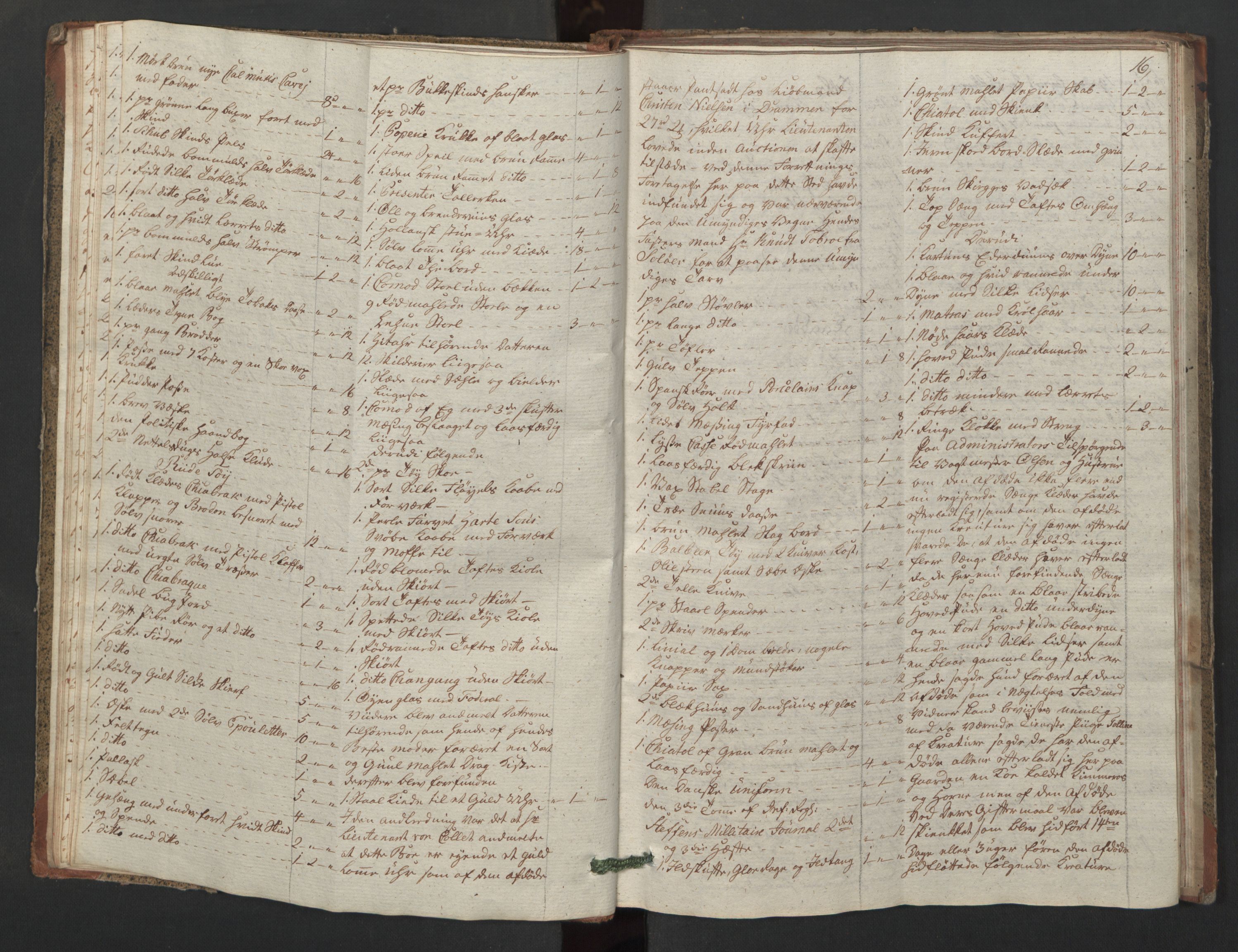 Forsvaret, Generalauditøren, AV/RA-RAFA-1772/F/Fj/Fjc/L0008: Skifteprotokol for akershusiske dragonregiment, 1801-1812, s. 15b-16a