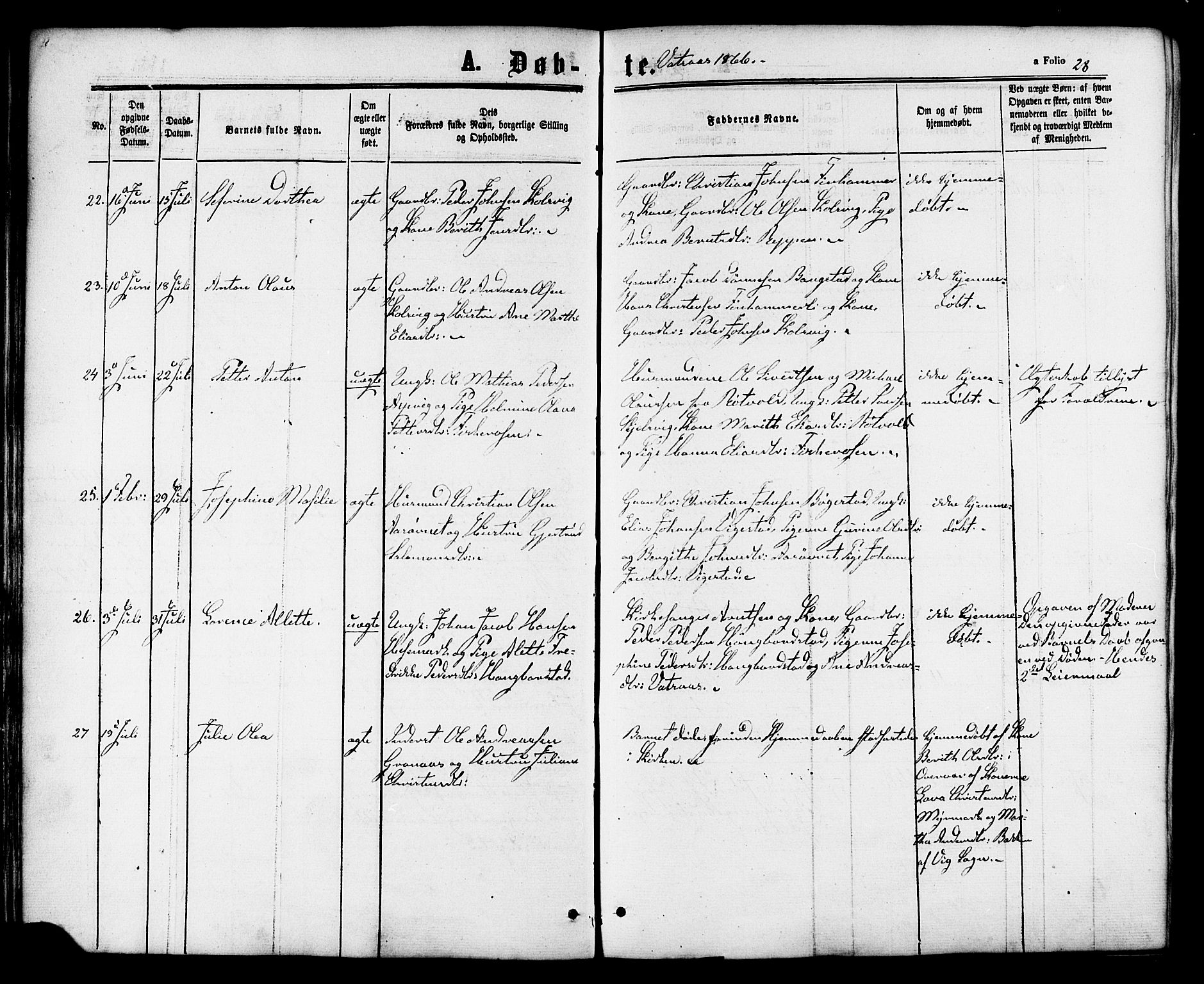 Ministerialprotokoller, klokkerbøker og fødselsregistre - Nordland, AV/SAT-A-1459/810/L0146: Ministerialbok nr. 810A08 /1, 1862-1874, s. 28