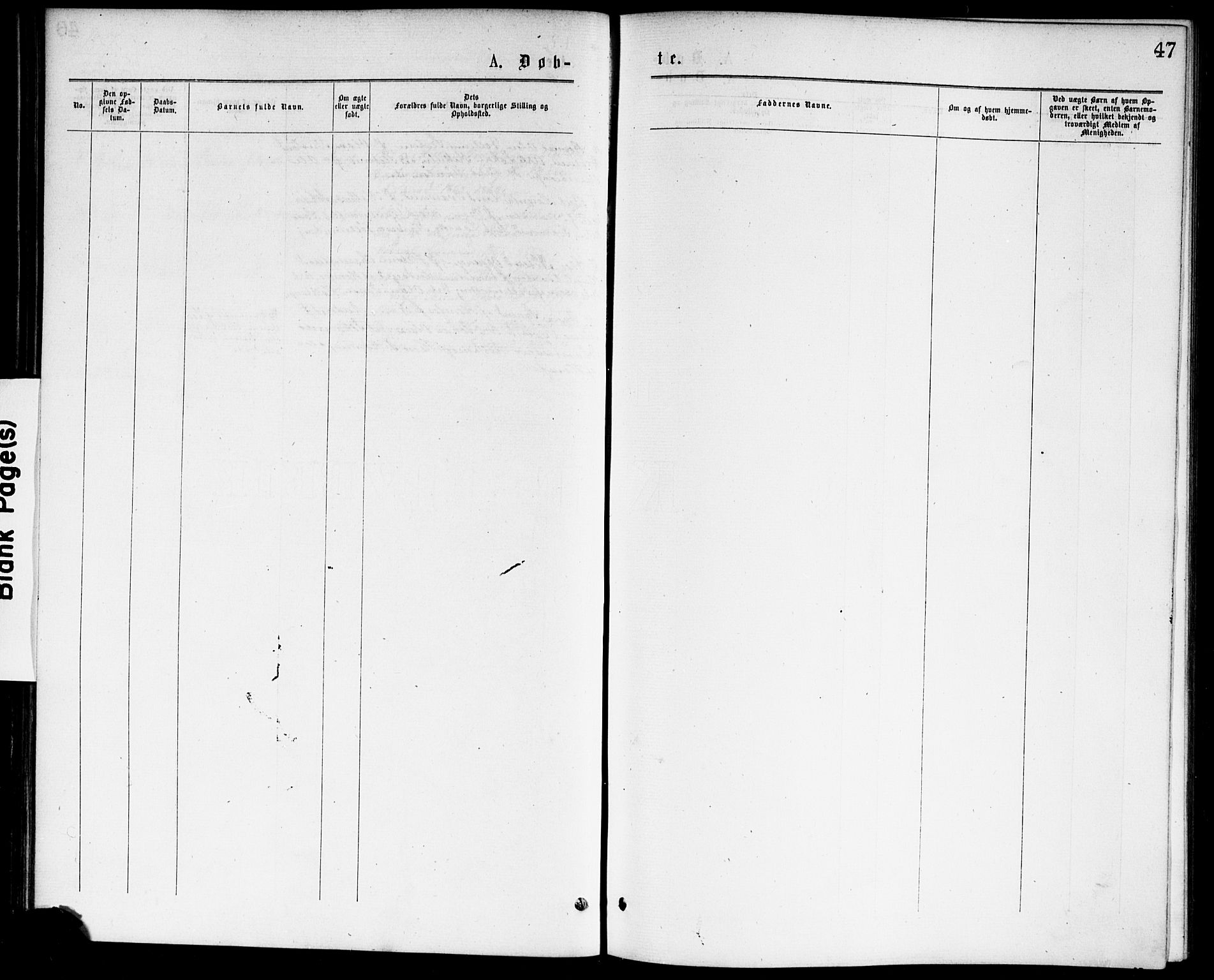 Hønefoss kirkebøker, AV/SAKO-A-609/F/Fa/L0001: Ministerialbok nr. 1, 1875-1887, s. 47