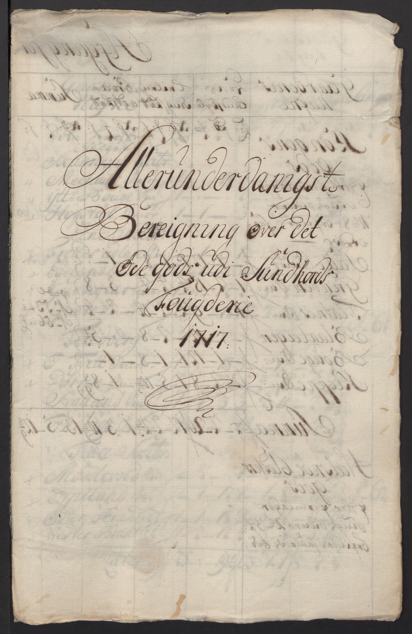 Rentekammeret inntil 1814, Reviderte regnskaper, Fogderegnskap, AV/RA-EA-4092/R48/L2994: Fogderegnskap Sunnhordland og Hardanger, 1717, s. 311