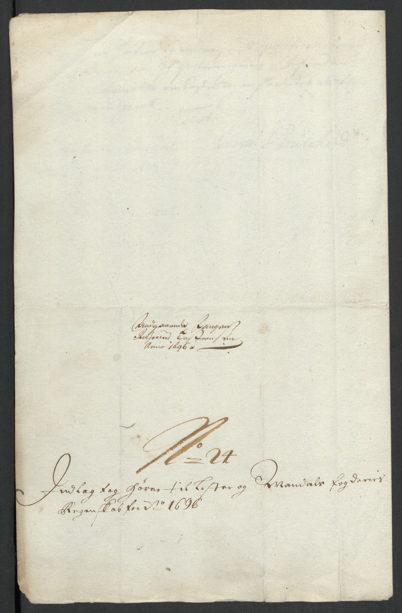Rentekammeret inntil 1814, Reviderte regnskaper, Fogderegnskap, AV/RA-EA-4092/R43/L2546: Fogderegnskap Lista og Mandal, 1696-1697, s. 143