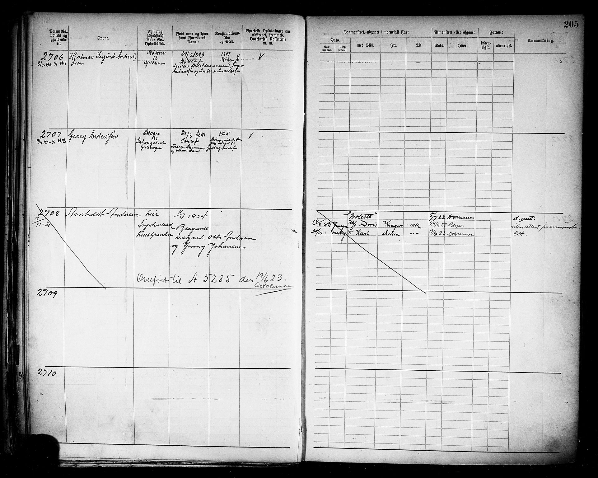 Drammen innrulleringsdistrikt, SAKO/A-781/F/Fb/L0006: Annotasjonsrulle, 1905-1911, s. 209