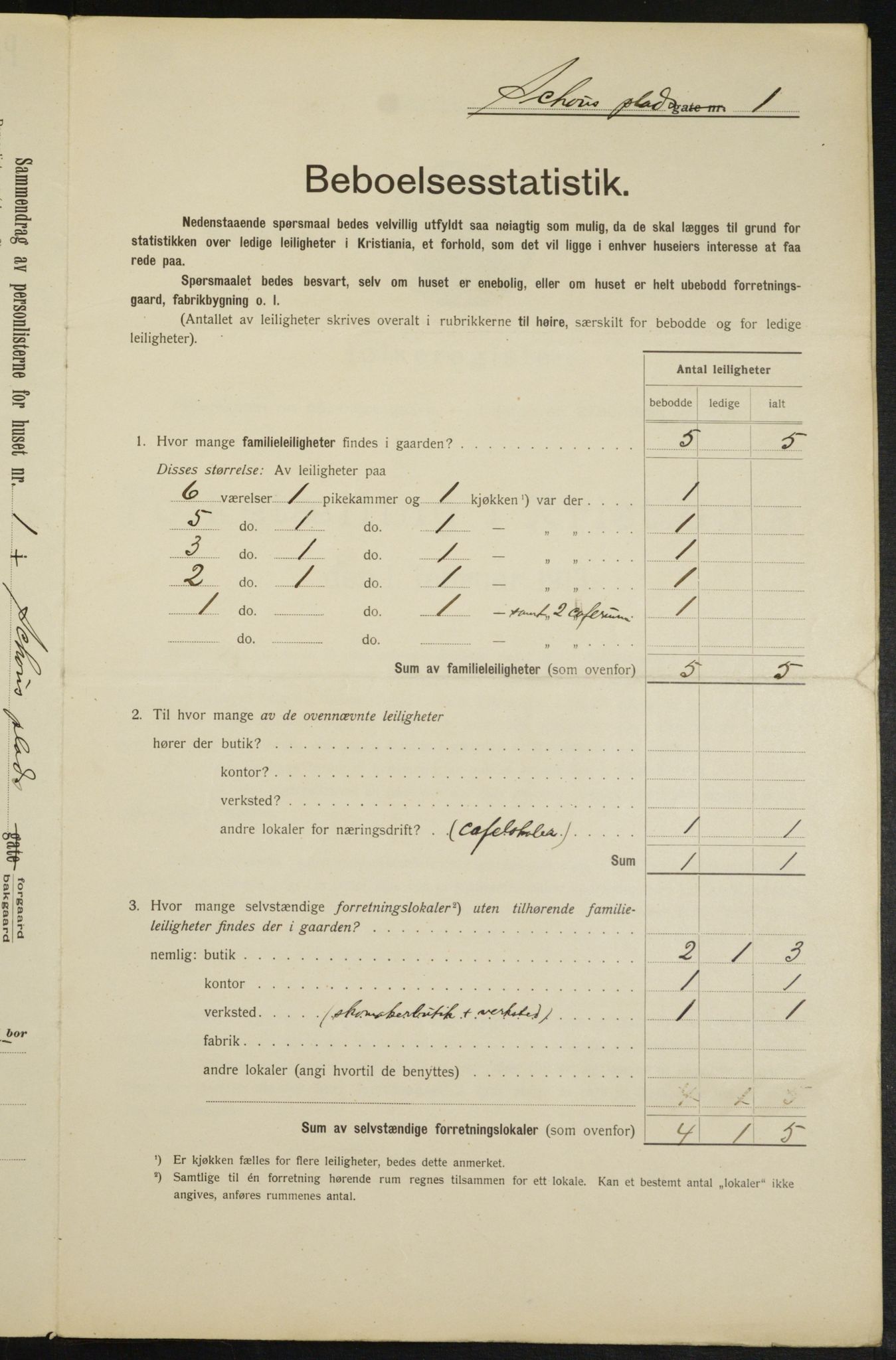 OBA, Kommunal folketelling 1.2.1913 for Kristiania, 1913, s. 90256