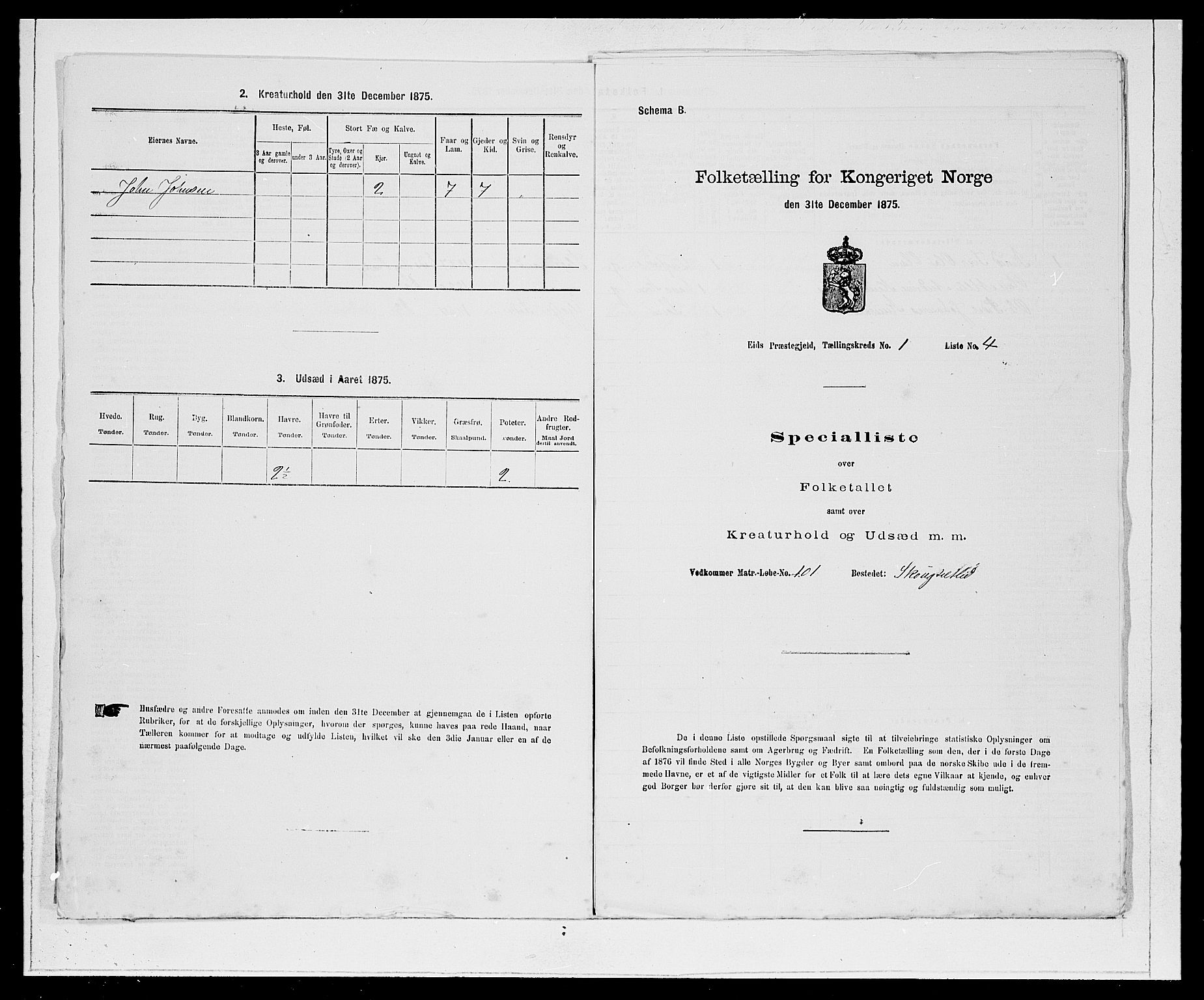 SAB, Folketelling 1875 for 1443P Eid prestegjeld, 1875, s. 31