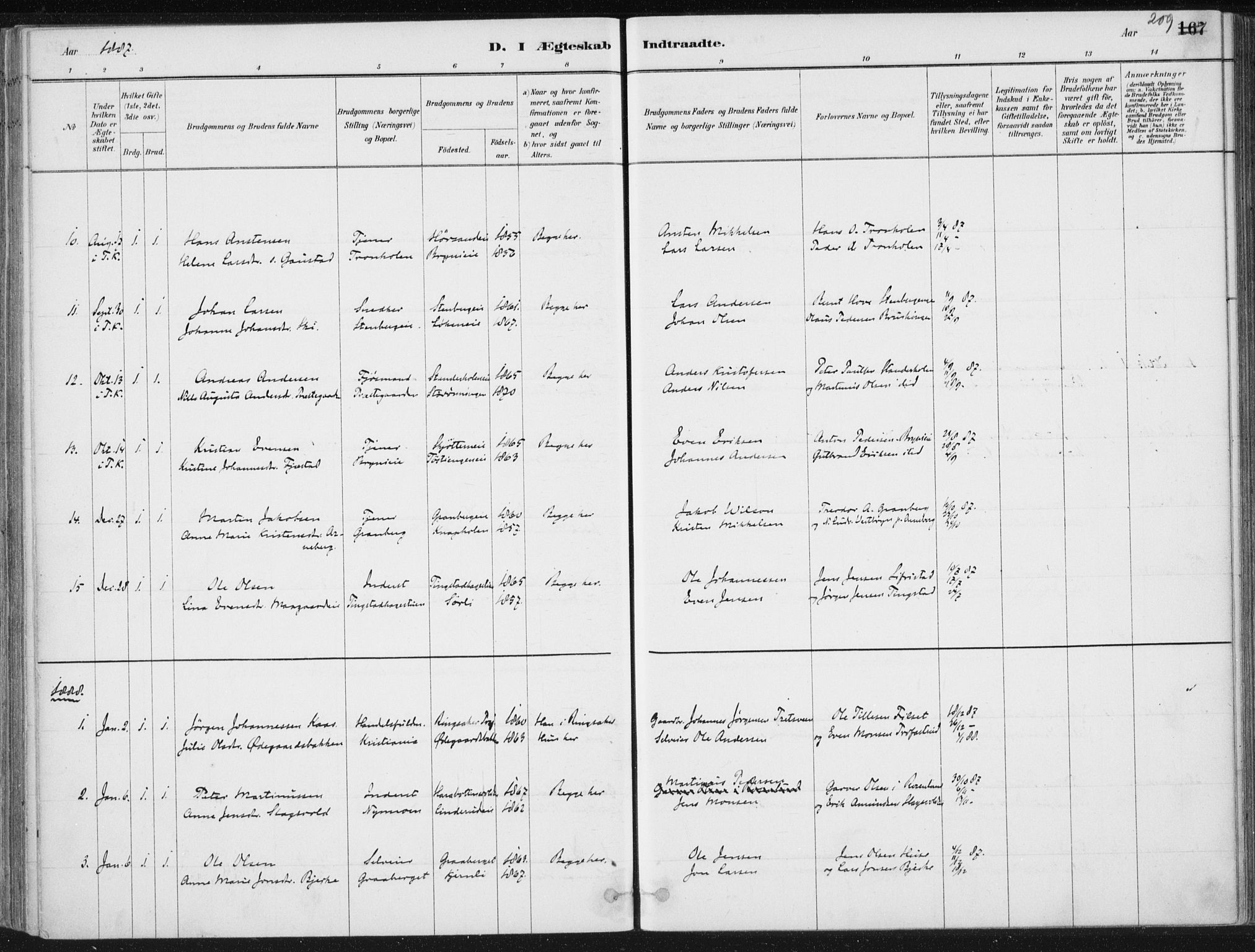 Romedal prestekontor, AV/SAH-PREST-004/K/L0010: Ministerialbok nr. 10, 1880-1895, s. 209