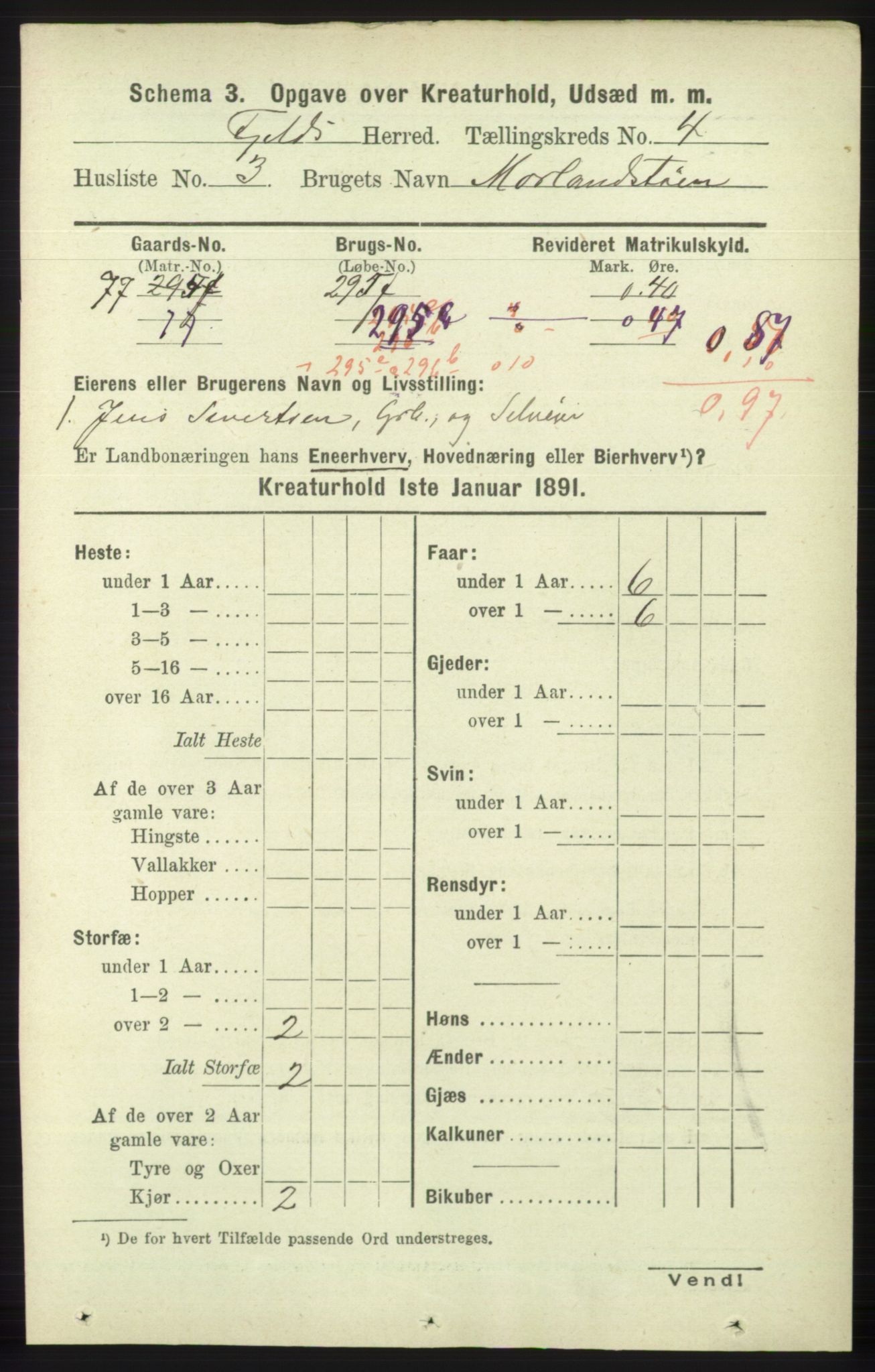 RA, Folketelling 1891 for 1246 Fjell herred, 1891, s. 4376