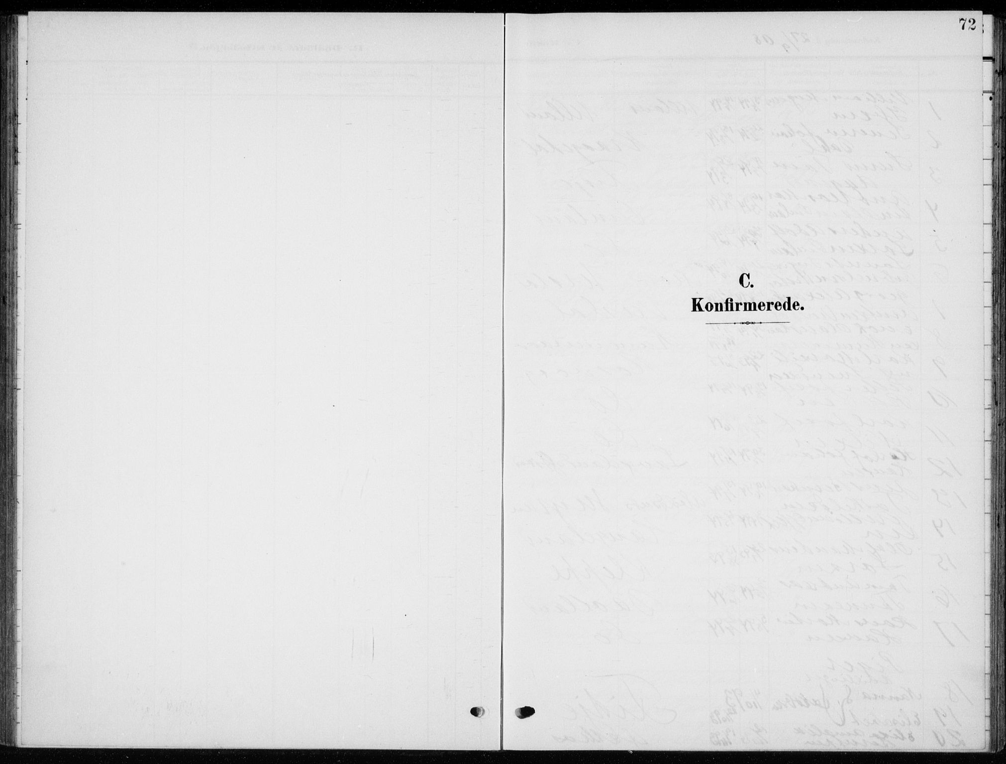 Flekkefjord sokneprestkontor, SAK/1111-0012/F/Fb/Fbb/L0005: Klokkerbok nr. B 5, 1908-1927, s. 72