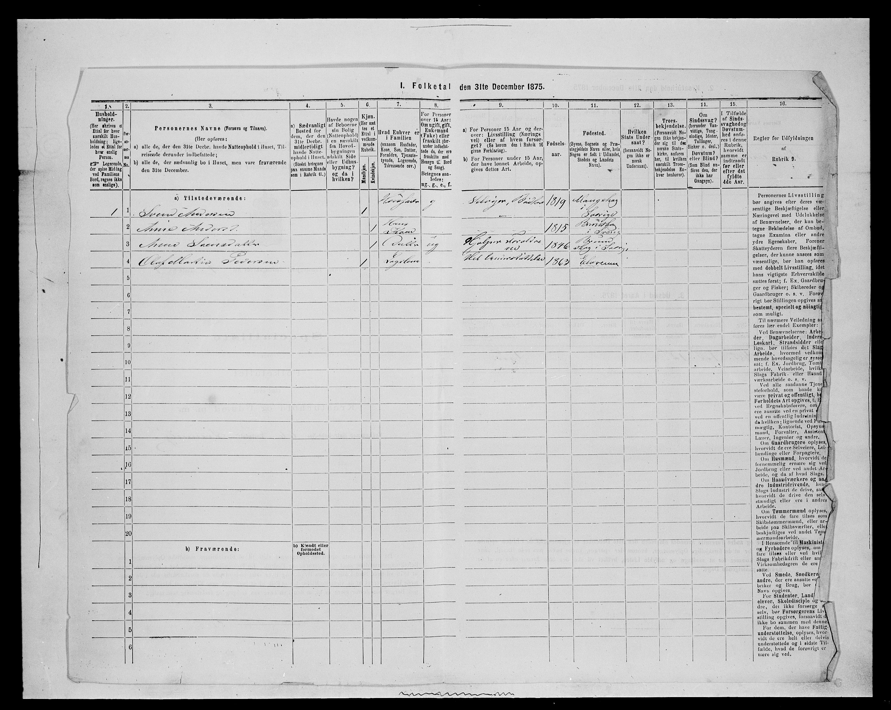 SAH, Folketelling 1875 for 0427P Elverum prestegjeld, 1875, s. 947