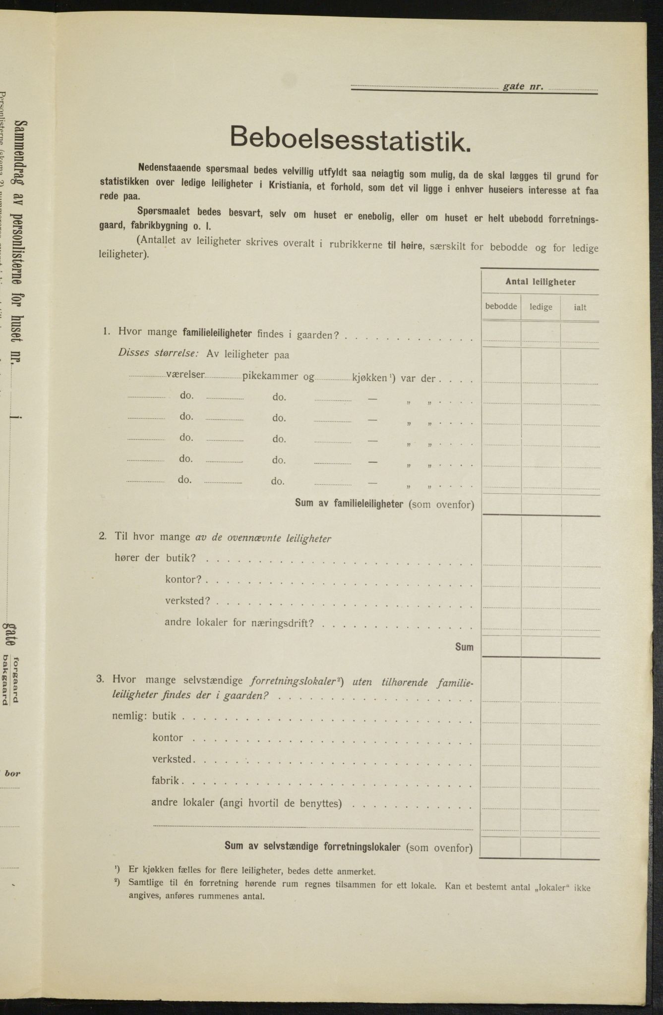 OBA, Kommunal folketelling 1.2.1913 for Kristiania, 1913, s. 83199