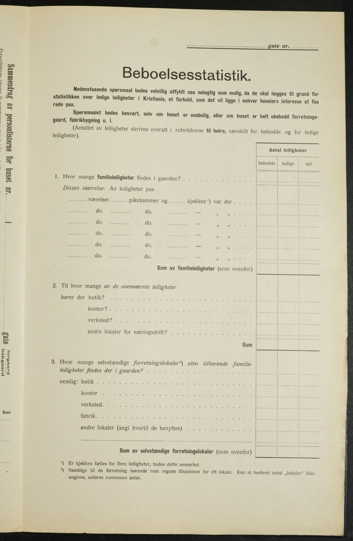 OBA, Kommunal folketelling 1.2.1913 for Kristiania, 1913, s. 83199