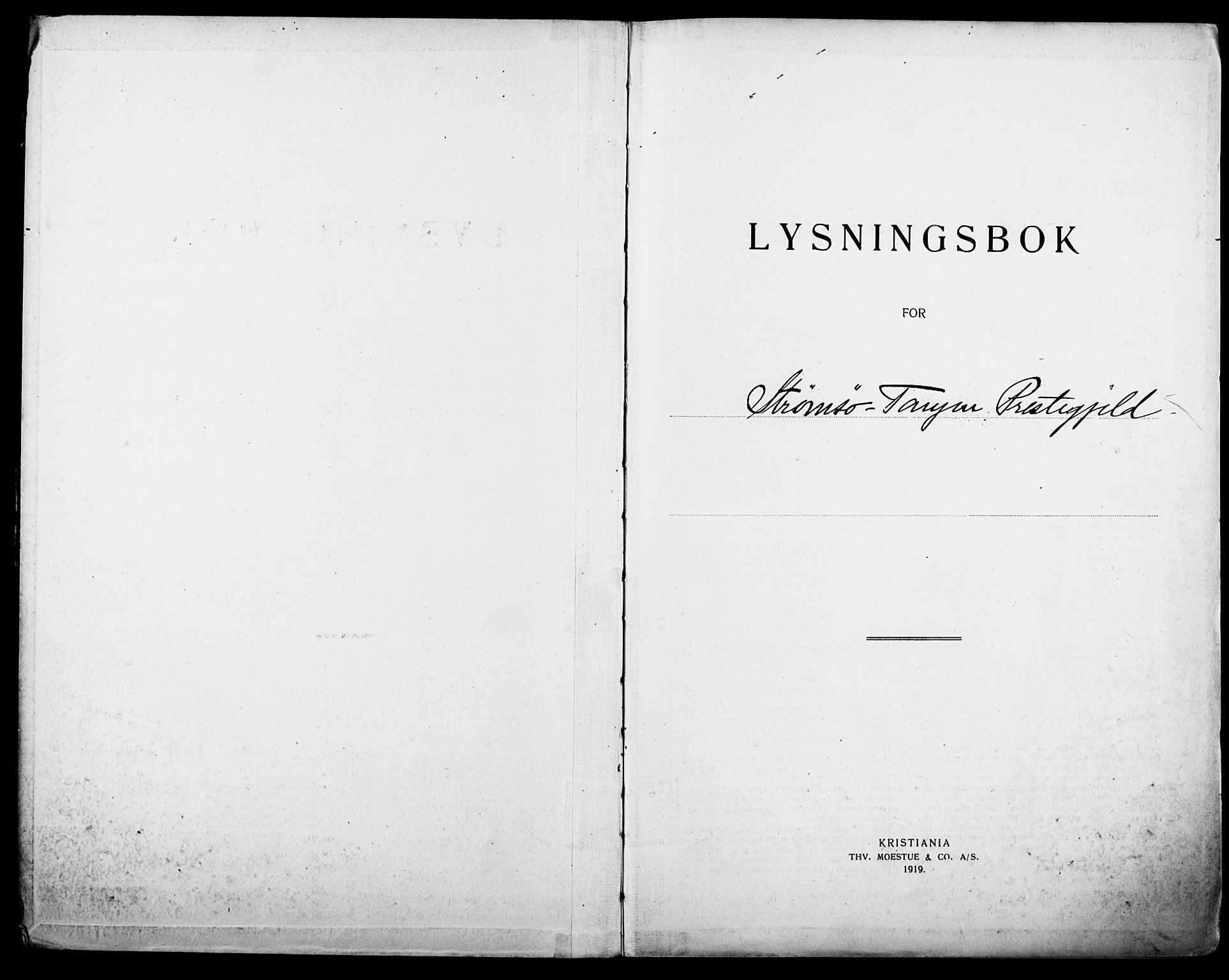 Strømsø kirkebøker, AV/SAKO-A-246/H/Ha/L0018: Lysningsprotokoll nr. 18, 1920-1932