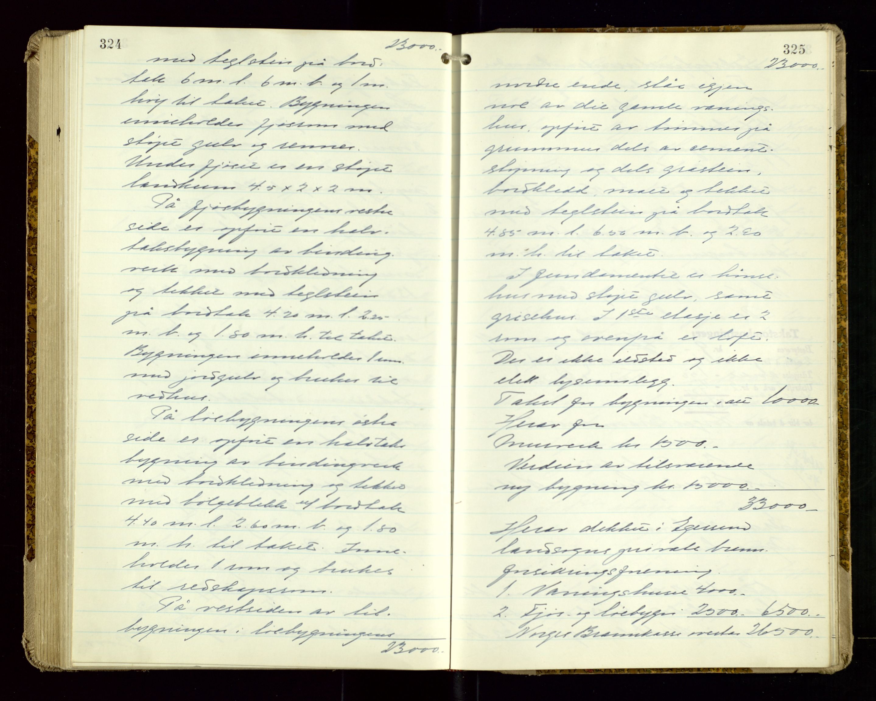 Eigersund lensmannskontor, AV/SAST-A-100171/Goa/L0007: "Branntakstprotokoll", 1943-1947, s. 324-325