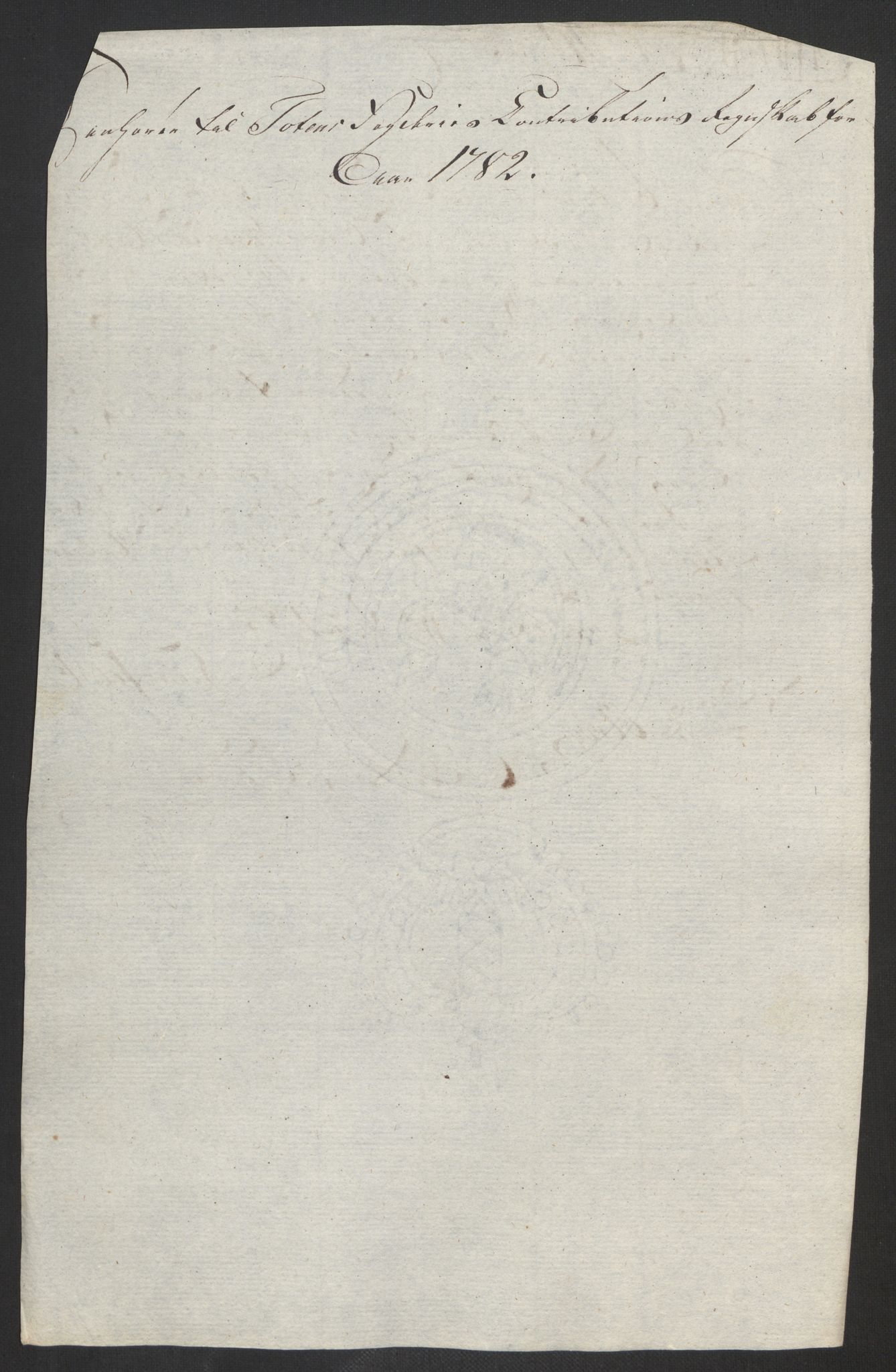 Rentekammeret inntil 1814, Reviderte regnskaper, Fogderegnskap, AV/RA-EA-4092/R19/L1369: Fogderegnskap Toten, Hadeland og Vardal, 1782, s. 164