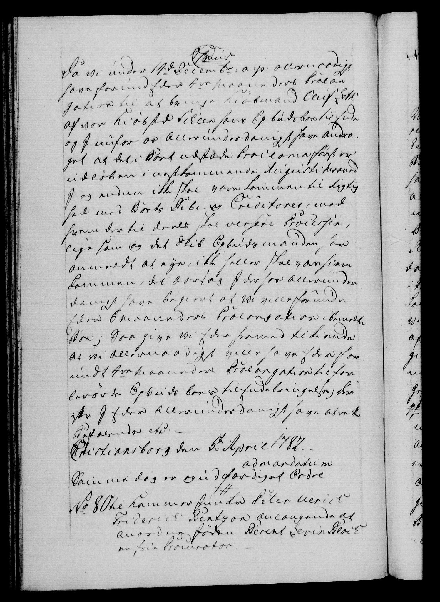 Danske Kanselli 1572-1799, AV/RA-EA-3023/F/Fc/Fca/Fcab/L0043: Norske tegnelser, 1782-1786, s. 35b