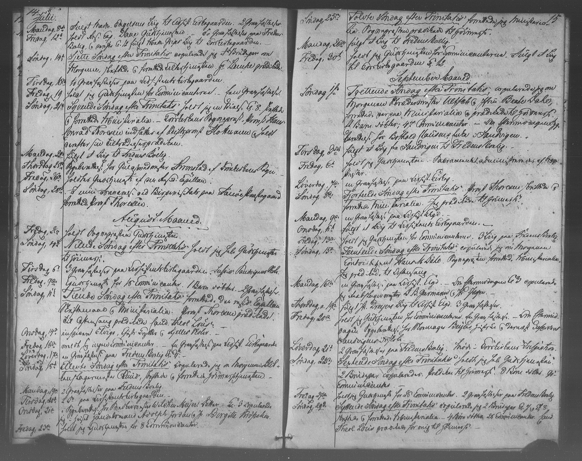Korskirken sokneprestembete, SAB/A-76101/H/Haa/L0067: Residerende kapellans bok nr. A 2, 1844-1854, s. 14-15
