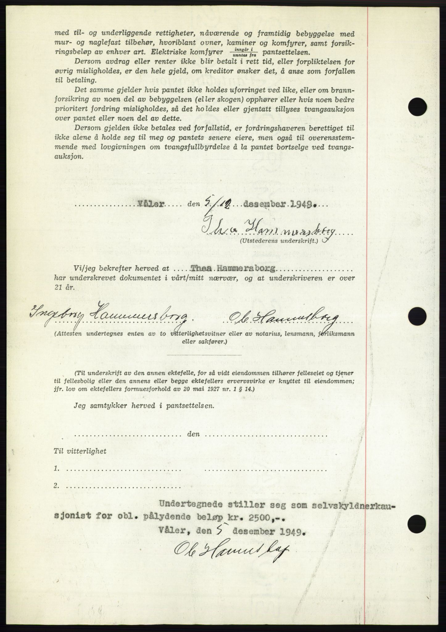 Moss sorenskriveri, SAO/A-10168: Pantebok nr. B23, 1949-1950, Dagboknr: 3851/1949