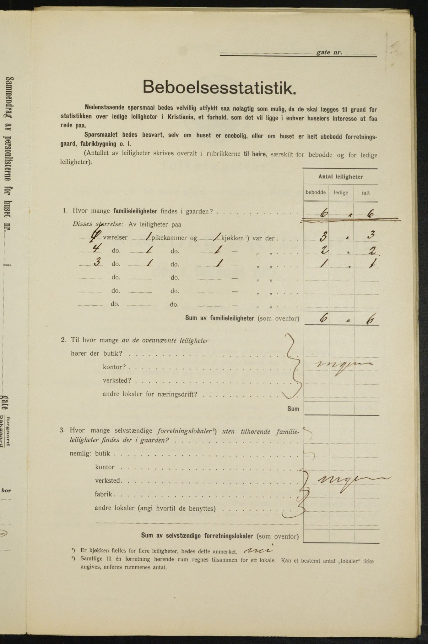 OBA, Kommunal folketelling 1.2.1913 for Kristiania, 1913, s. 43798