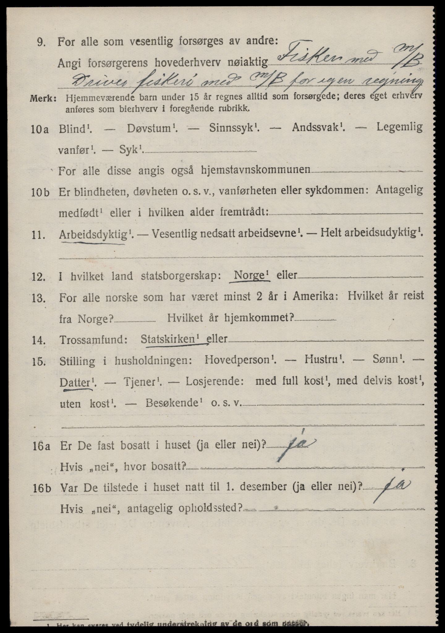 SAT, Folketelling 1920 for 1516 Ulstein herred, 1920, s. 1601