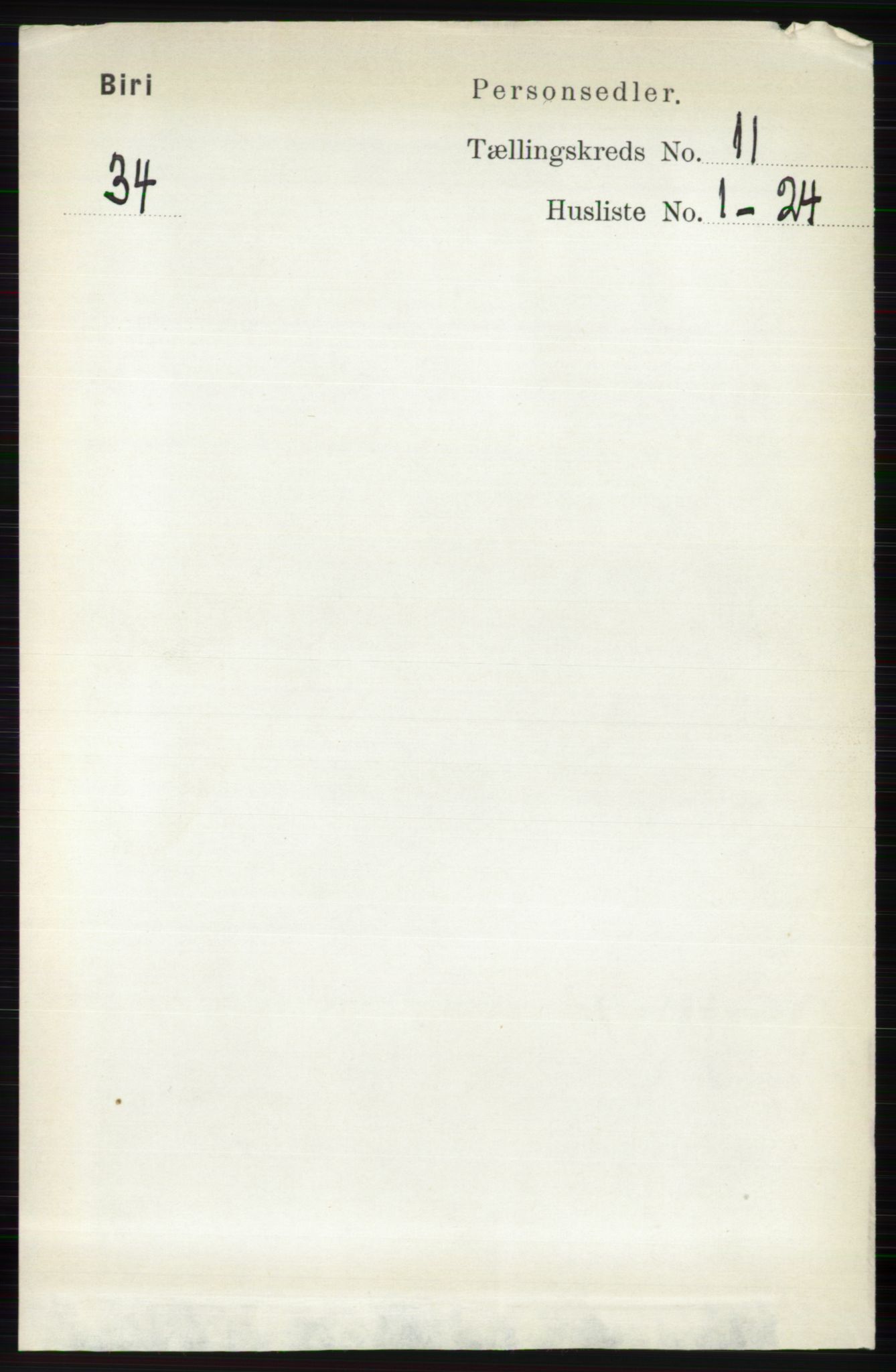 RA, Folketelling 1891 for 0525 Biri herred, 1891, s. 4362