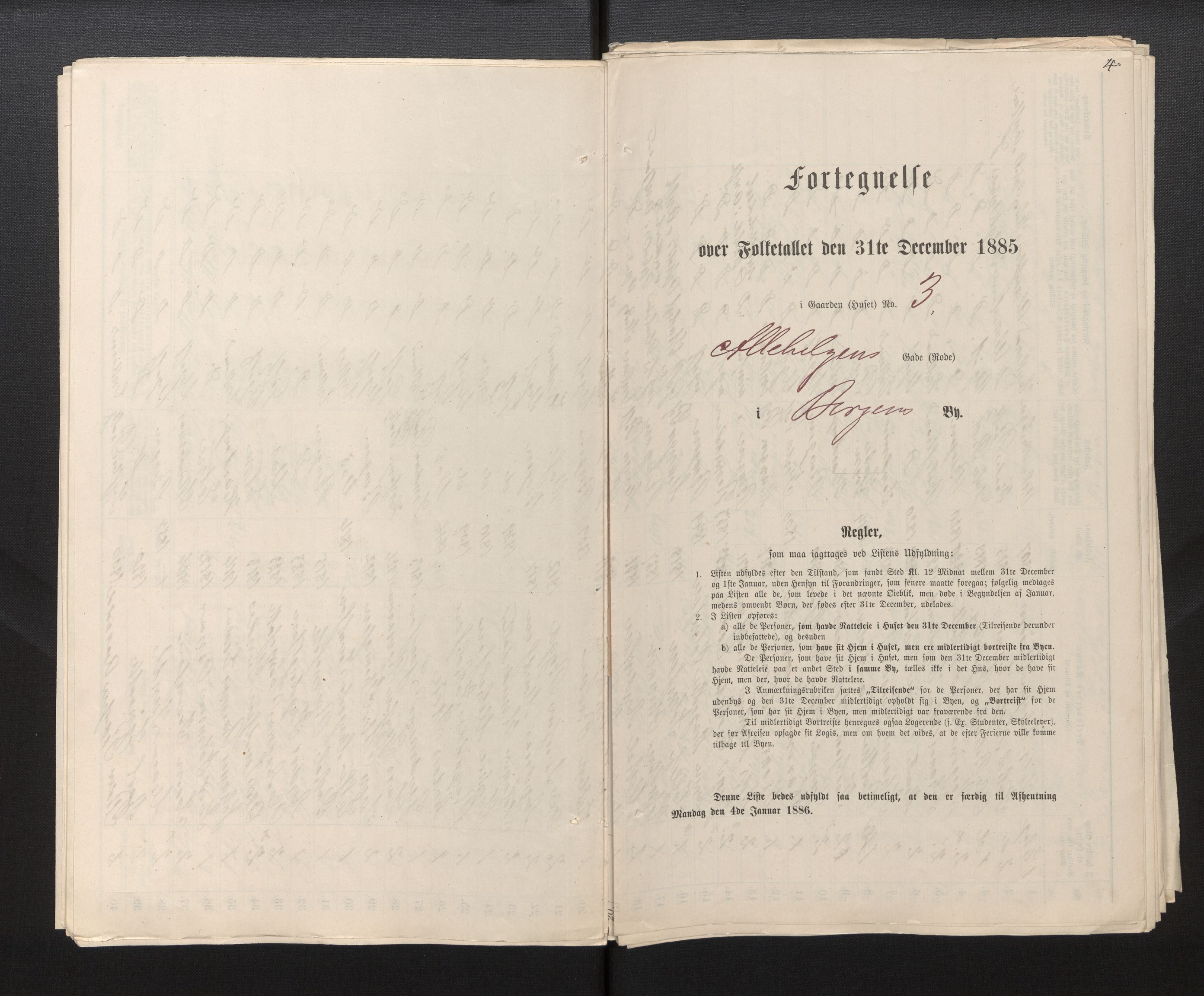 SAB, Folketelling 1885 for 1301 Bergen kjøpstad, 1885, s. 145