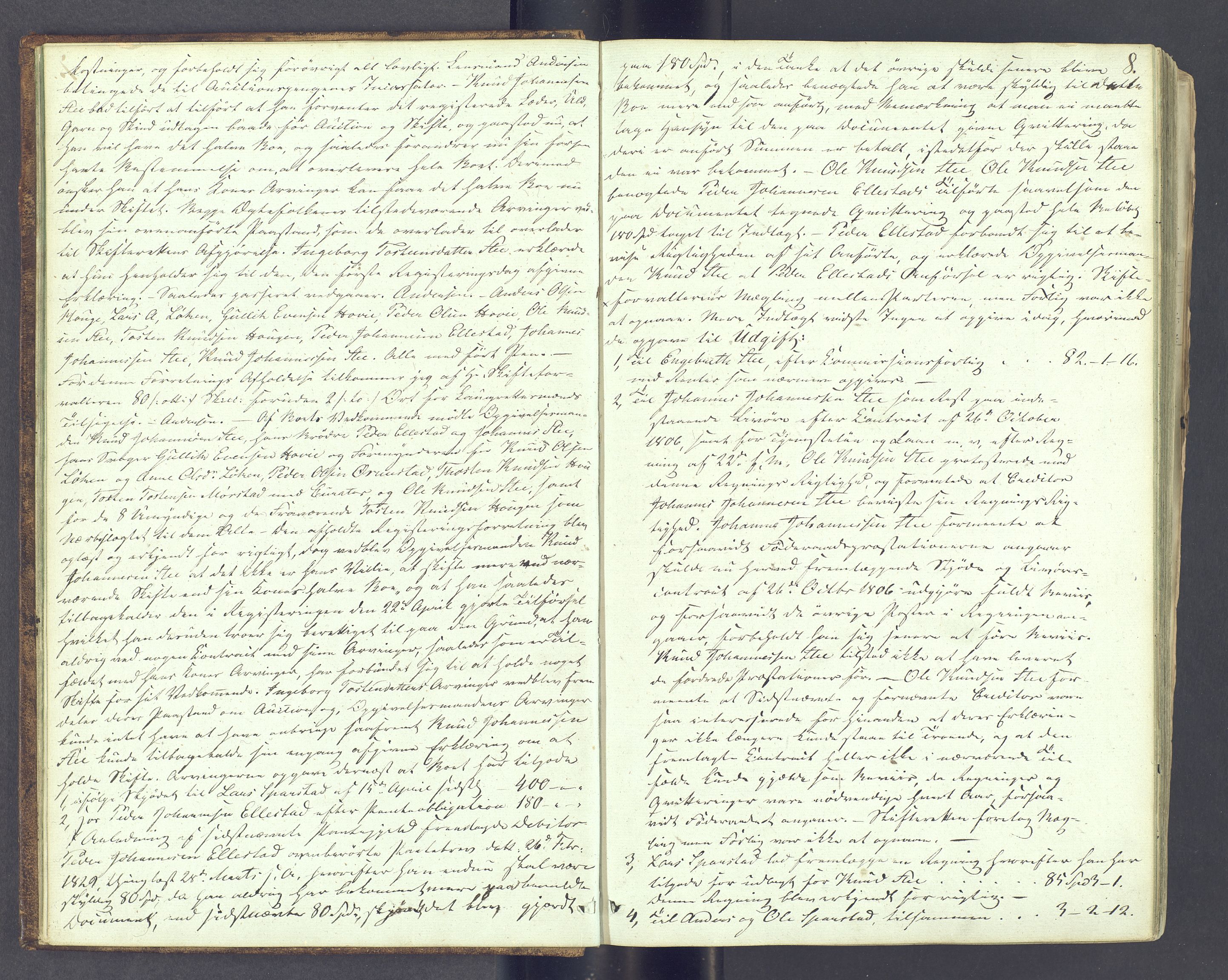 Valdres sorenskriveri, AV/SAH-TING-016/J/Ja/Jac/L0001: Skifteutlodningsprotokoll, 1844-1854, s. 8