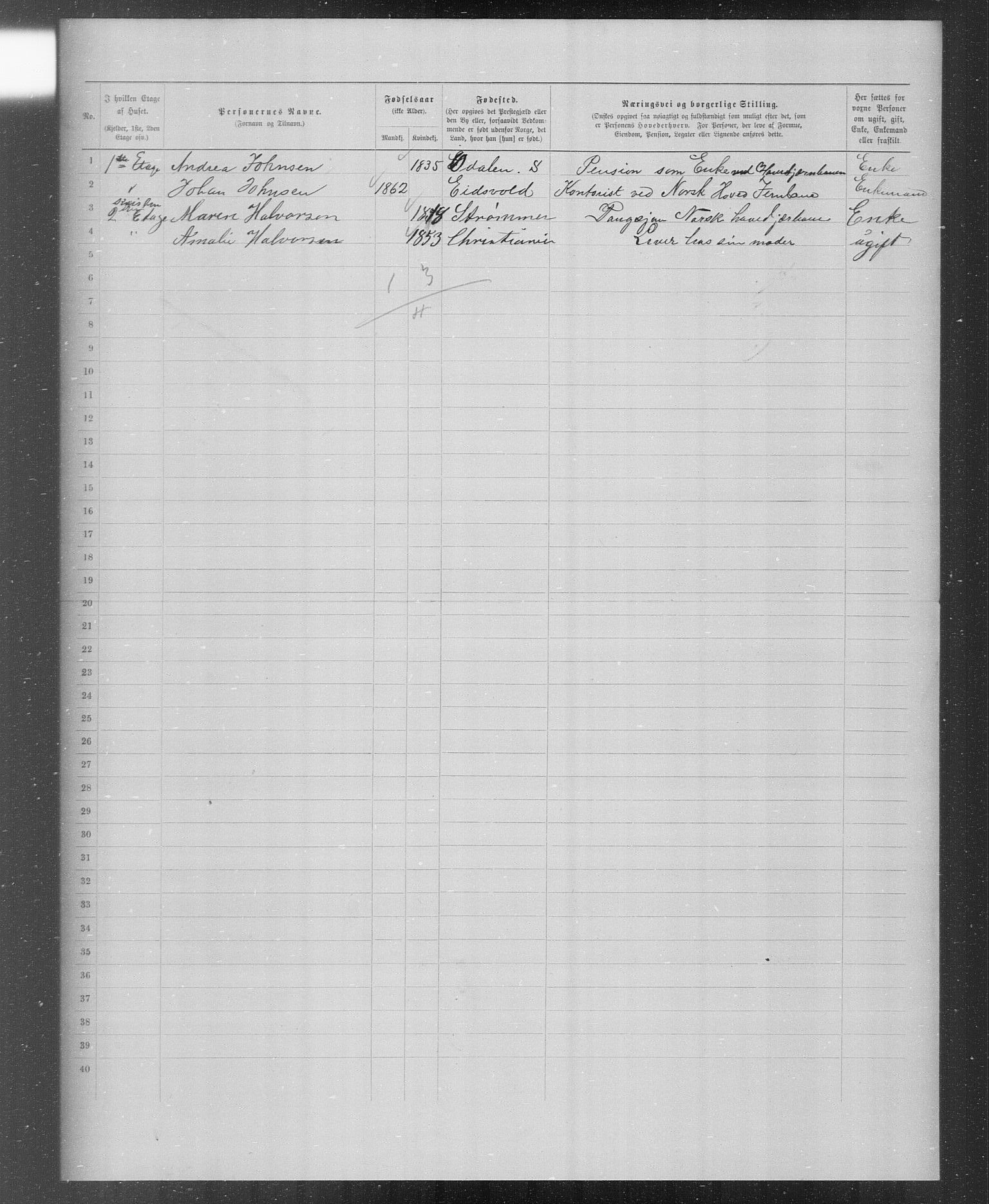 OBA, Kommunal folketelling 31.12.1899 for Kristiania kjøpstad, 1899, s. 5101