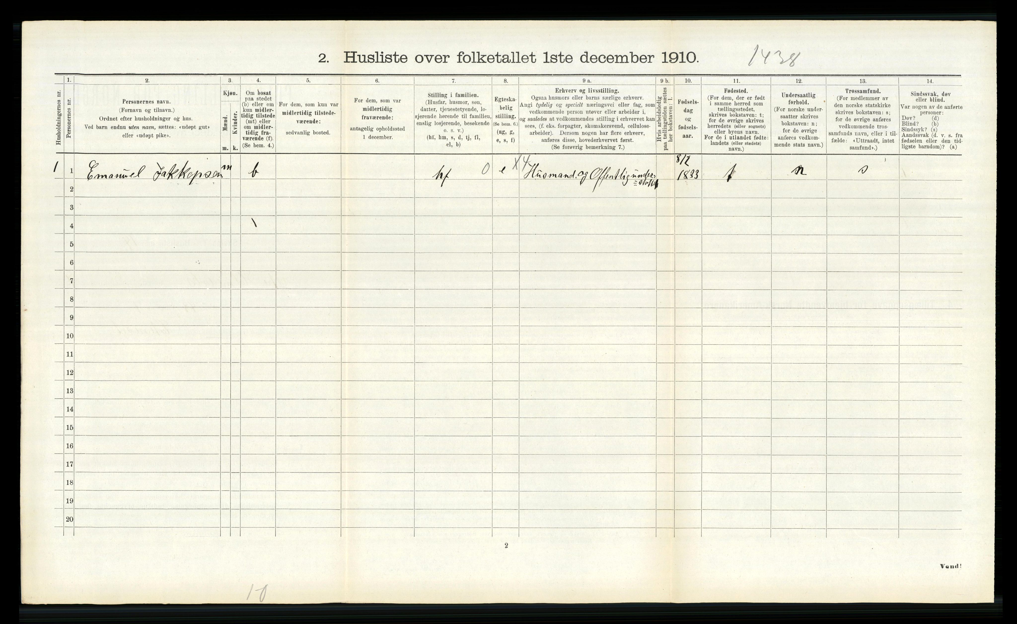 RA, Folketelling 1910 for 1429 Ytre Holmedal herred, 1910, s. 577