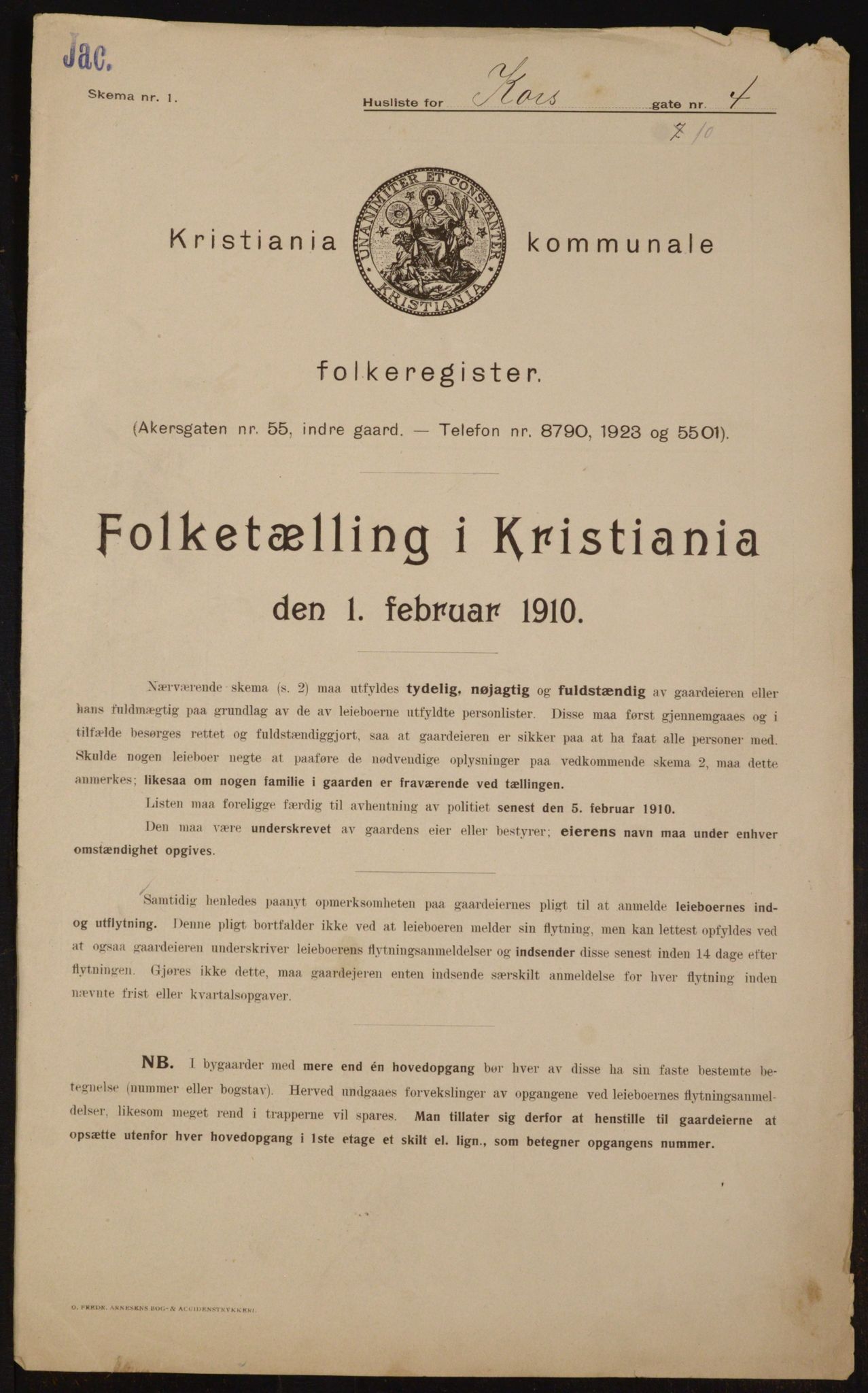 OBA, Kommunal folketelling 1.2.1910 for Kristiania, 1910, s. 51894