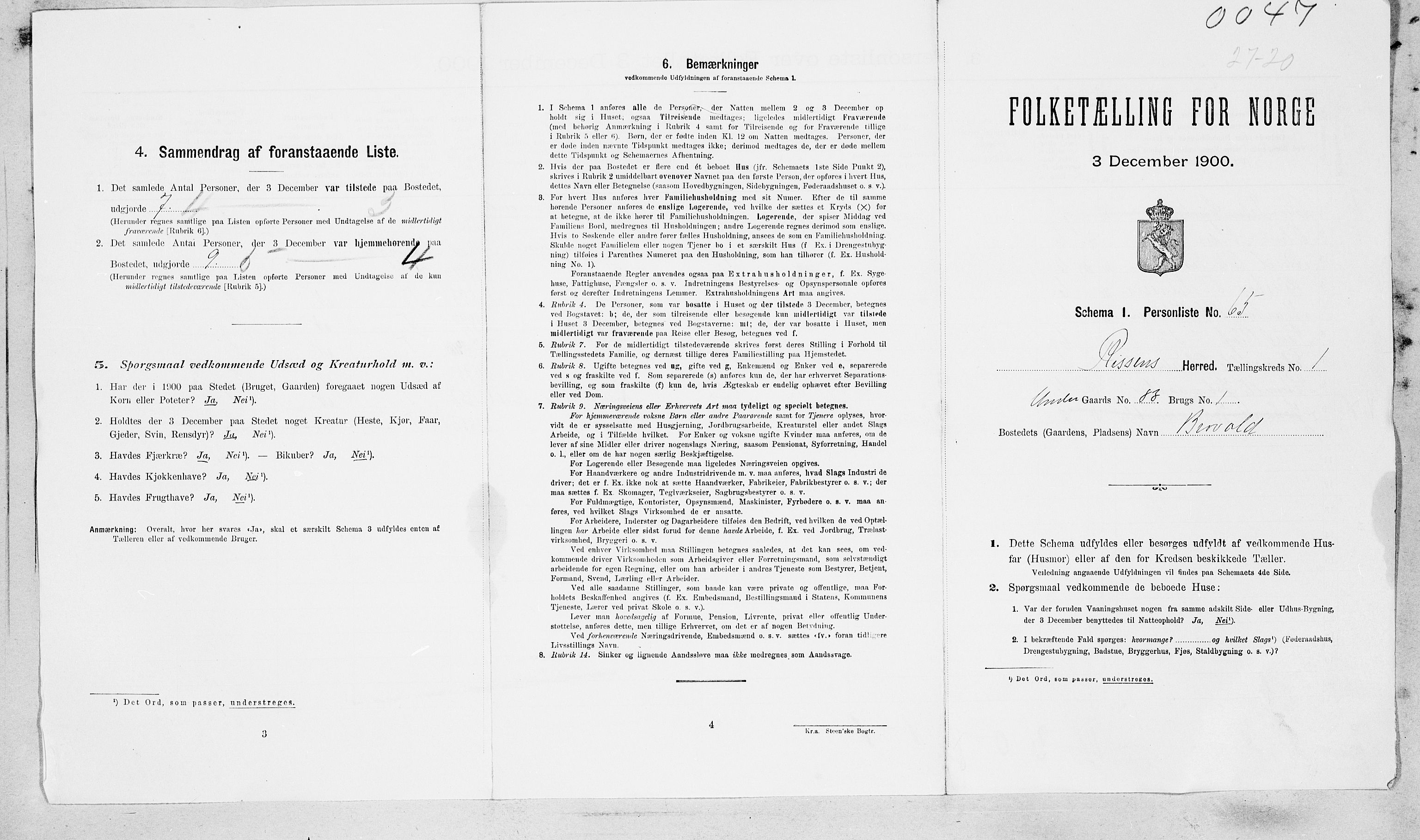 SAT, Folketelling 1900 for 1624 Rissa herred, 1900, s. 32