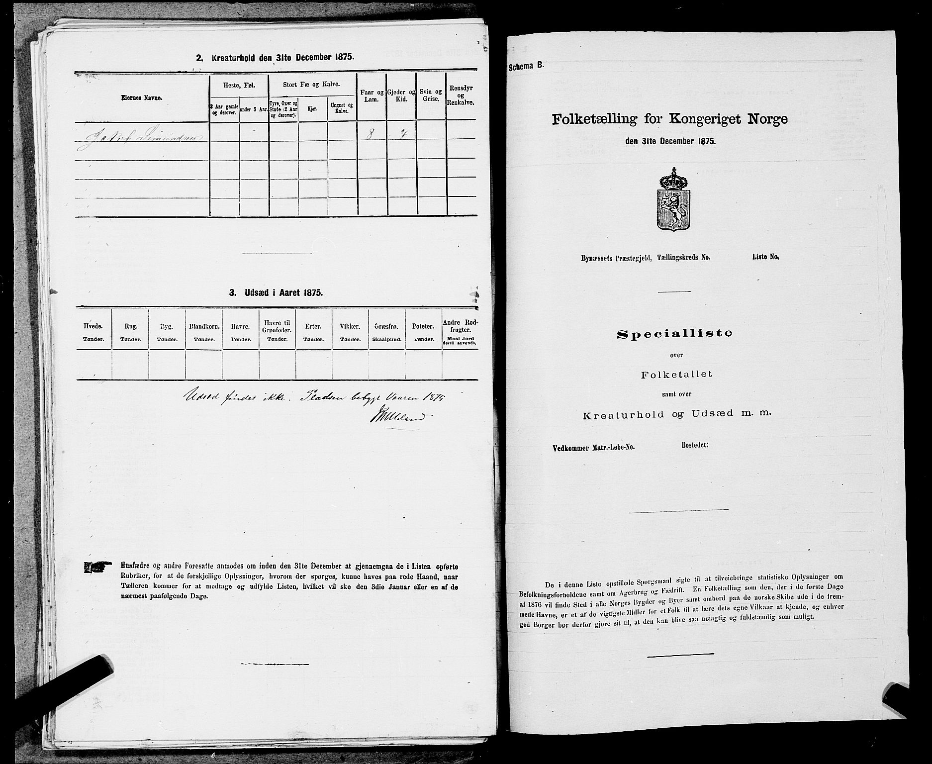 SAST, Folketelling 1875 for 1112P Lund prestegjeld, 1875, s. 899