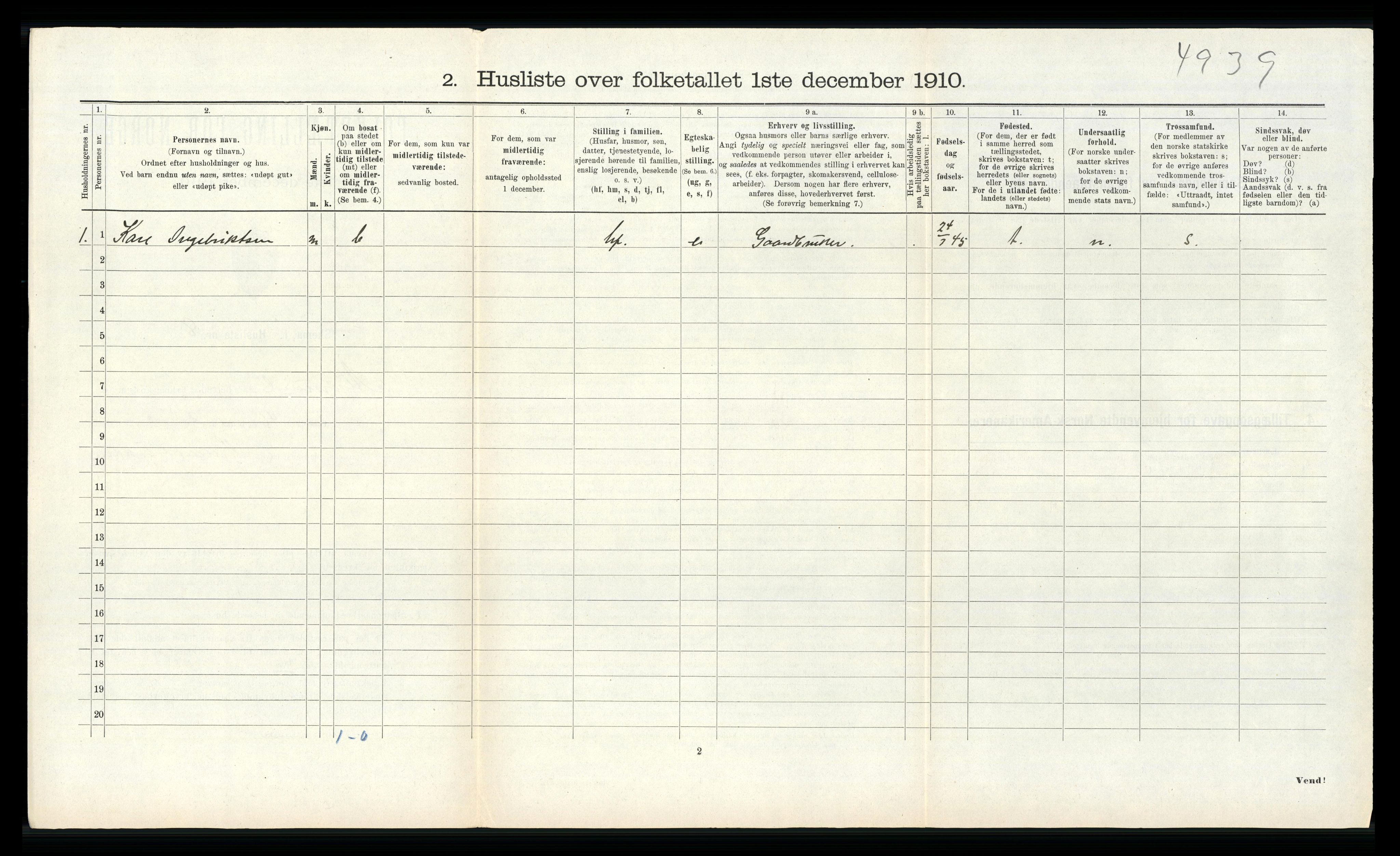 RA, Folketelling 1910 for 1257 Alversund herred, 1910, s. 585