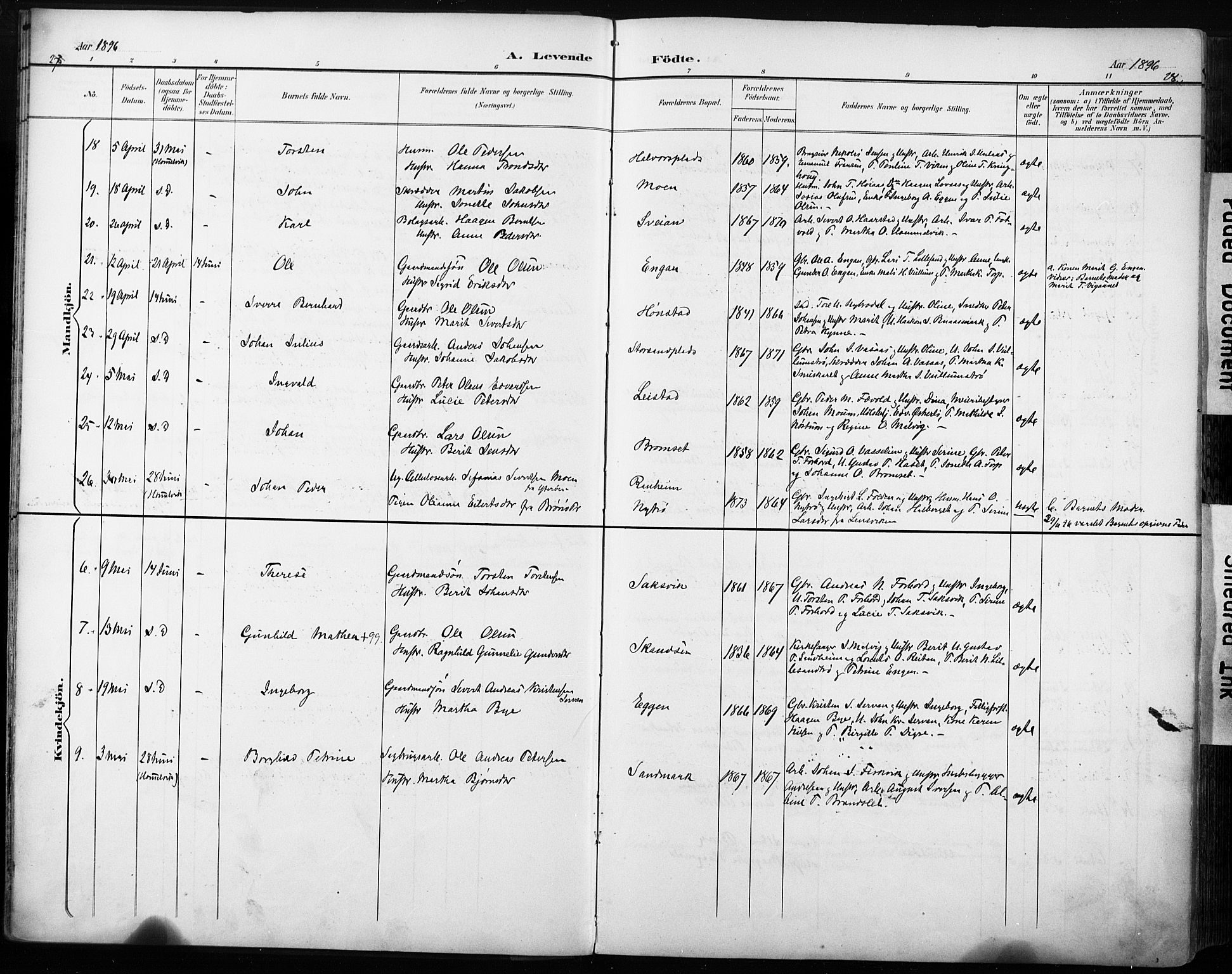 Ministerialprotokoller, klokkerbøker og fødselsregistre - Sør-Trøndelag, SAT/A-1456/616/L0411: Ministerialbok nr. 616A08, 1894-1906, s. 27-28